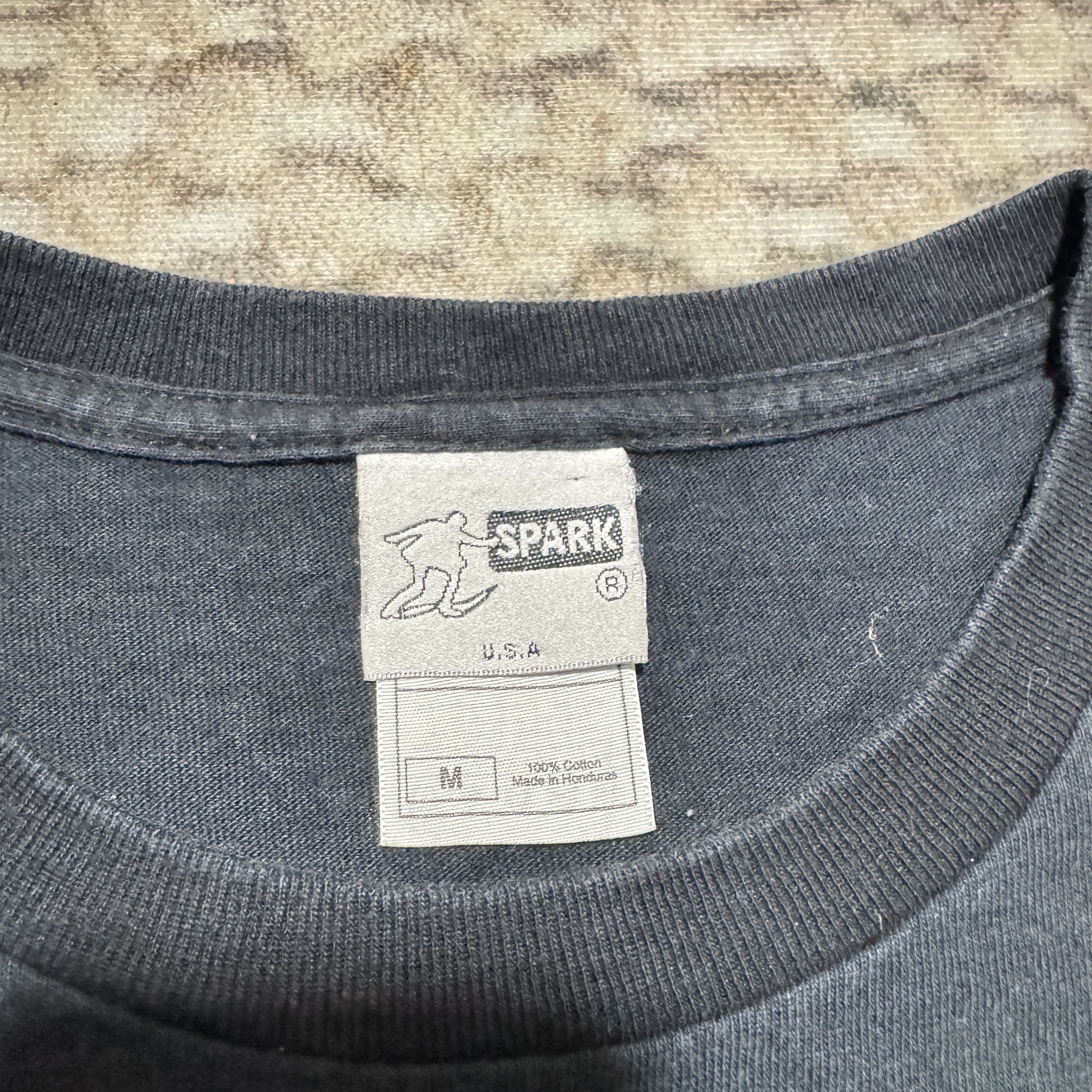 Shorty's Skateboards Vintage Spark Skateboard Skull Guitar Distressed T shirt Size US M / EU 48-50 / 2 - 4 Thumbnail