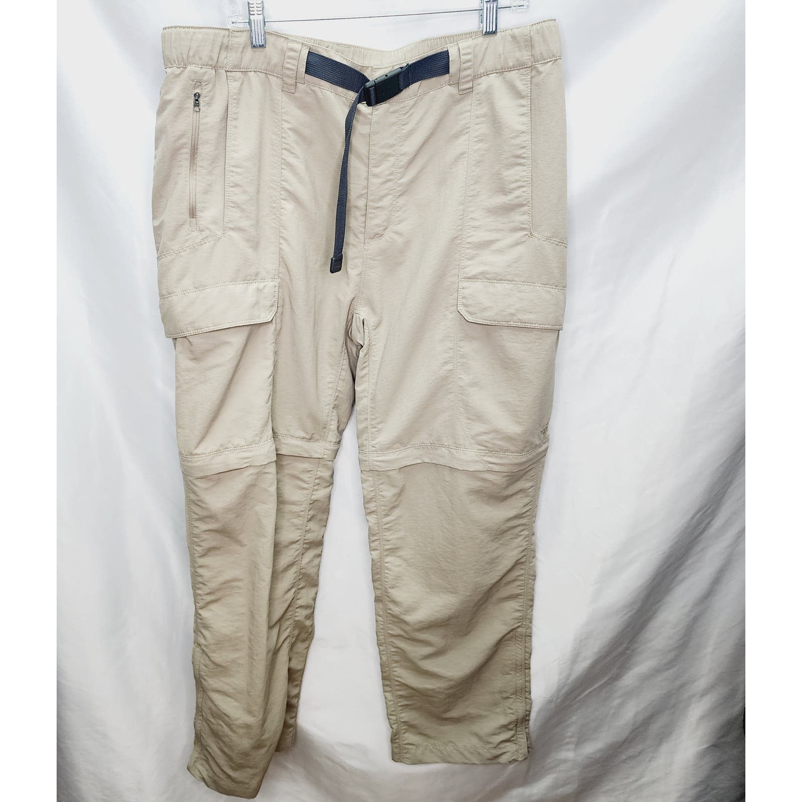 The North Face Pants | The North Face Mens Convertible Pants Nylon Hiking Khaki Size XL 38 x 31 Belted | Color: Cream/Tan | Size: XL | Yiotiswins's