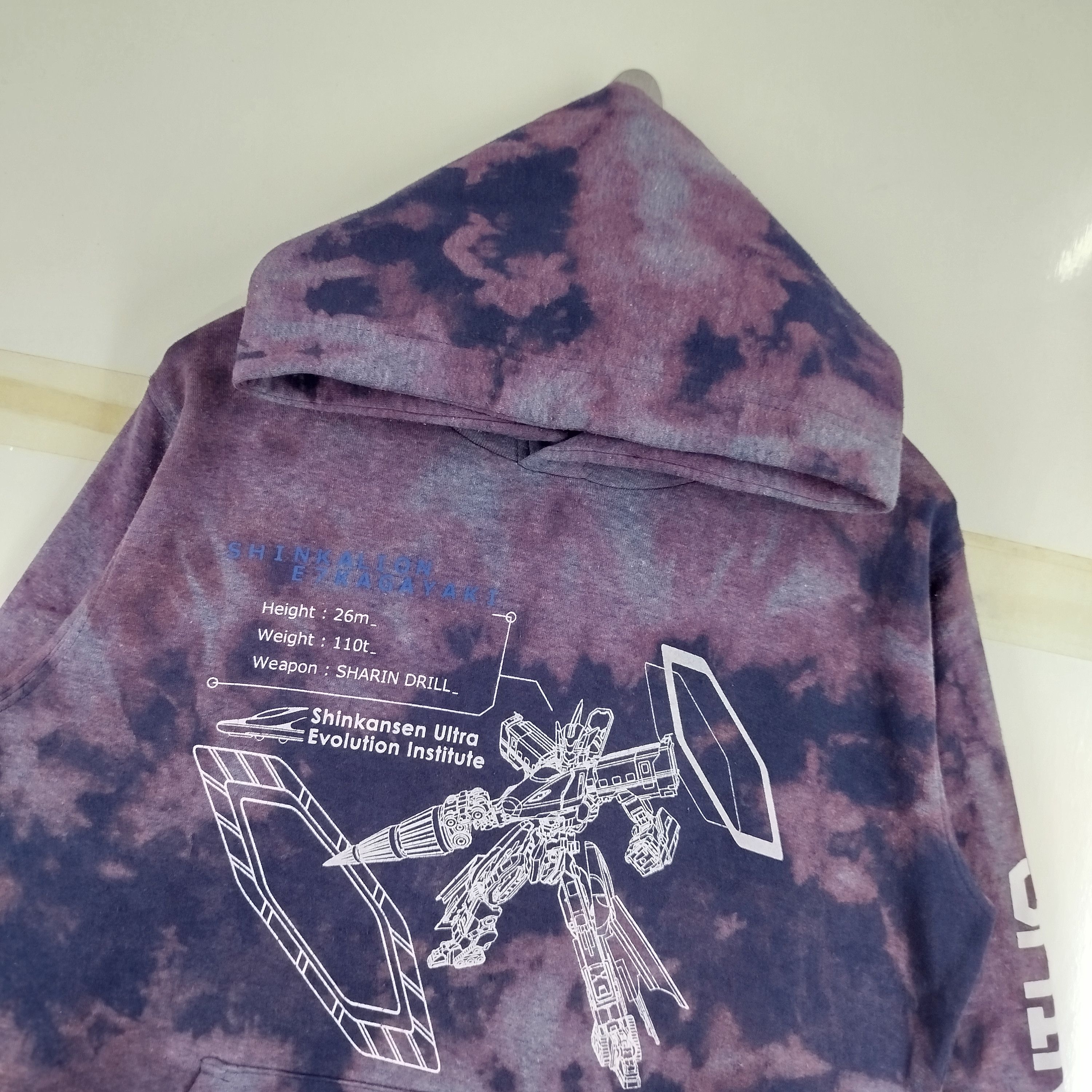 Anime × Japanese Brand Shinkalion E7 Kagayaki Shinkasen Ultra Big Logo Tye Dye Size US M / EU 48-50 / 2 - 3 Thumbnail