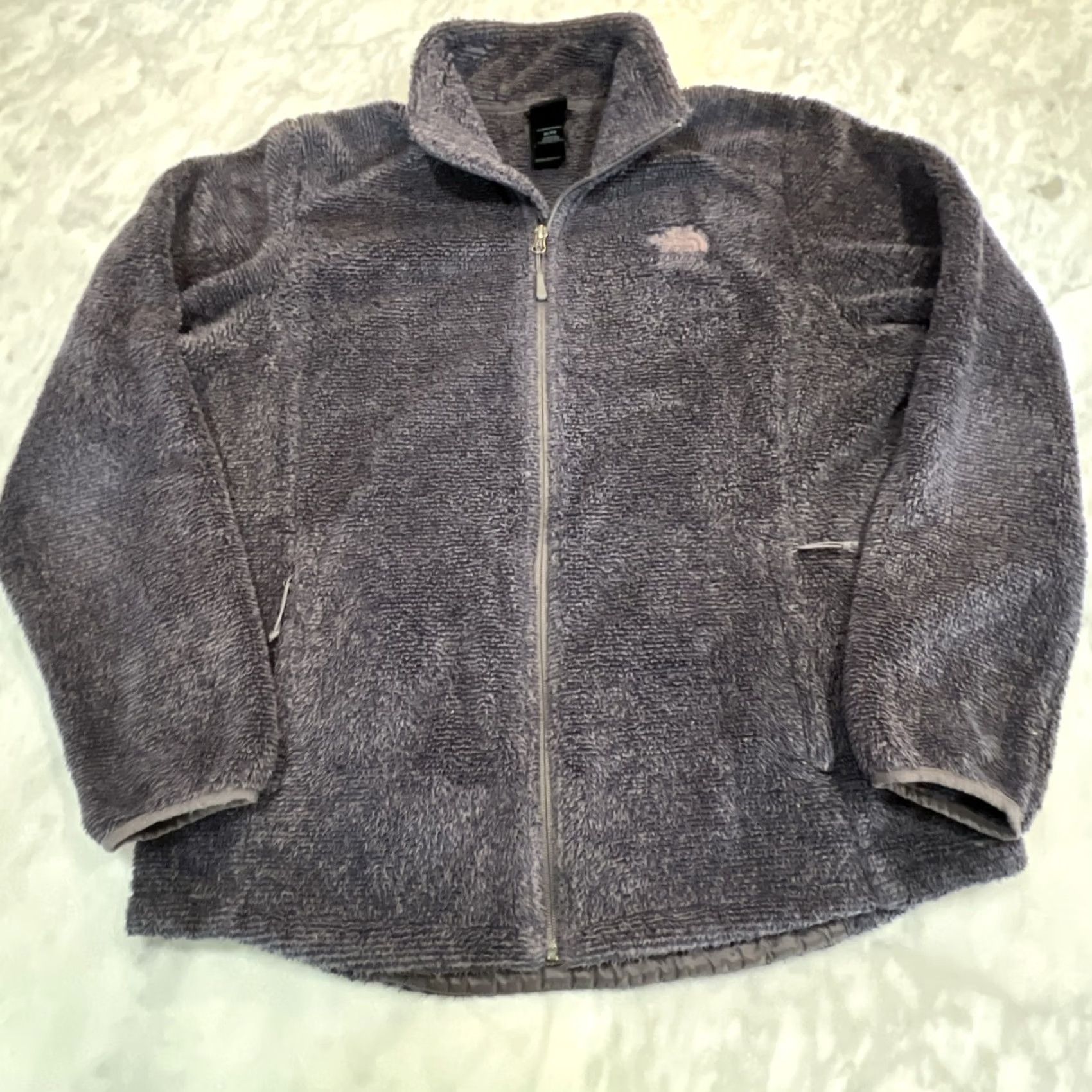 The North Face The North Face Full Zip Fleece Jacket Women XL Gray Deep Pile Thick Heavy Regular Fit Spring Fall Classic Outdoor Logo Zipper Size XL / US 12-14 / IT 48-50 - 3 Thumbnail