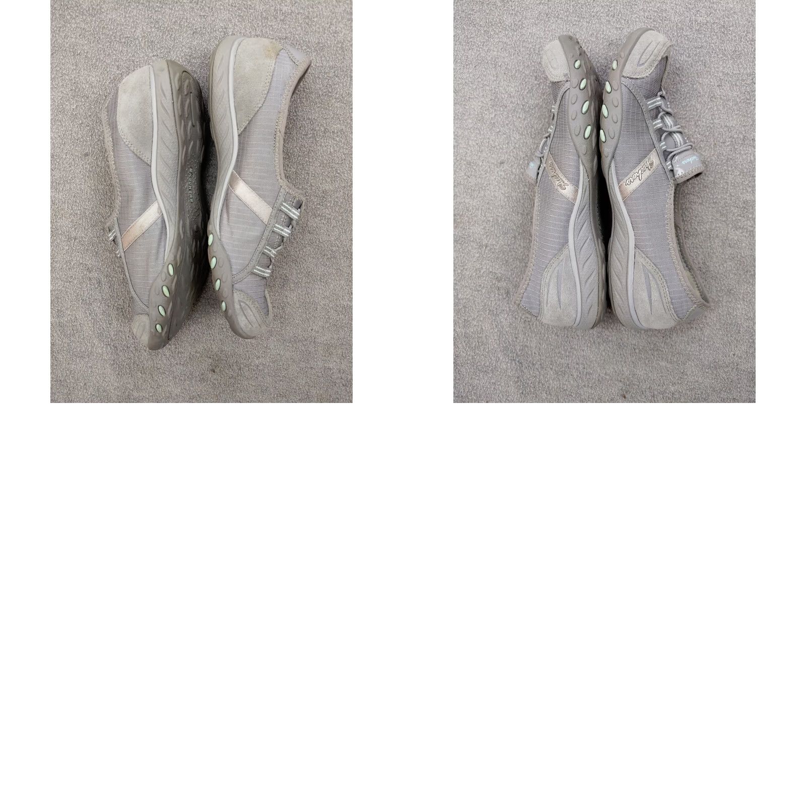 SKECHERS Skechers Breathe Easy Womens 8.5 Gray Comfort Memory Relaxed Fit Slip-On Size ONE SIZE - 8 Thumbnail