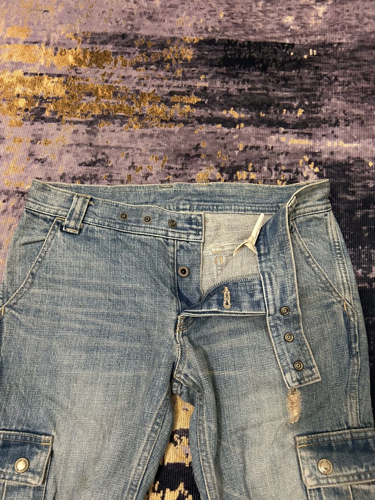 Hysteric Glamour Vintage Hysteric Glamour Bondage Cargo Croped Jeans Size US 30 / EU 46 - 15 Thumbnail