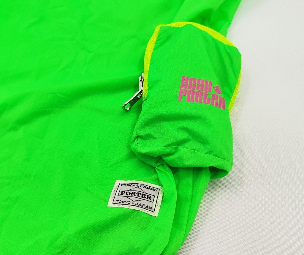 Porter HEAD PORTER foldable green thin nylon shopping bag with clip Size ONE SIZE - 6 Thumbnail