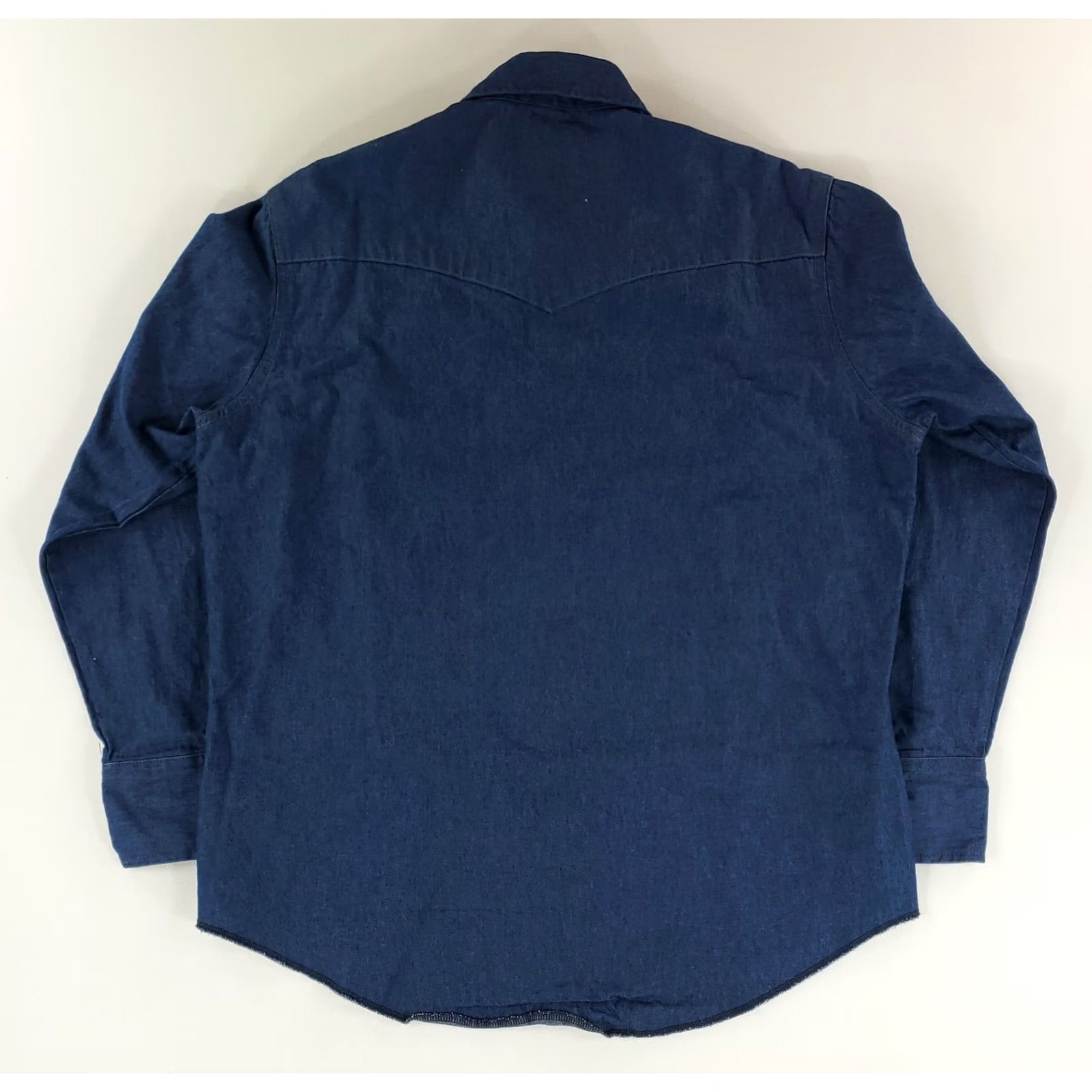 Wrangler Wrangler Shirt Pearl Snap Blue Long Sleeve Western Mens L 16.5-34 Blue Mens Shirt Pearl Snap Long Sleeve Western Wrangler 16.5-34 Size US L / EU 52-54 / 3 - 5 Thumbnail