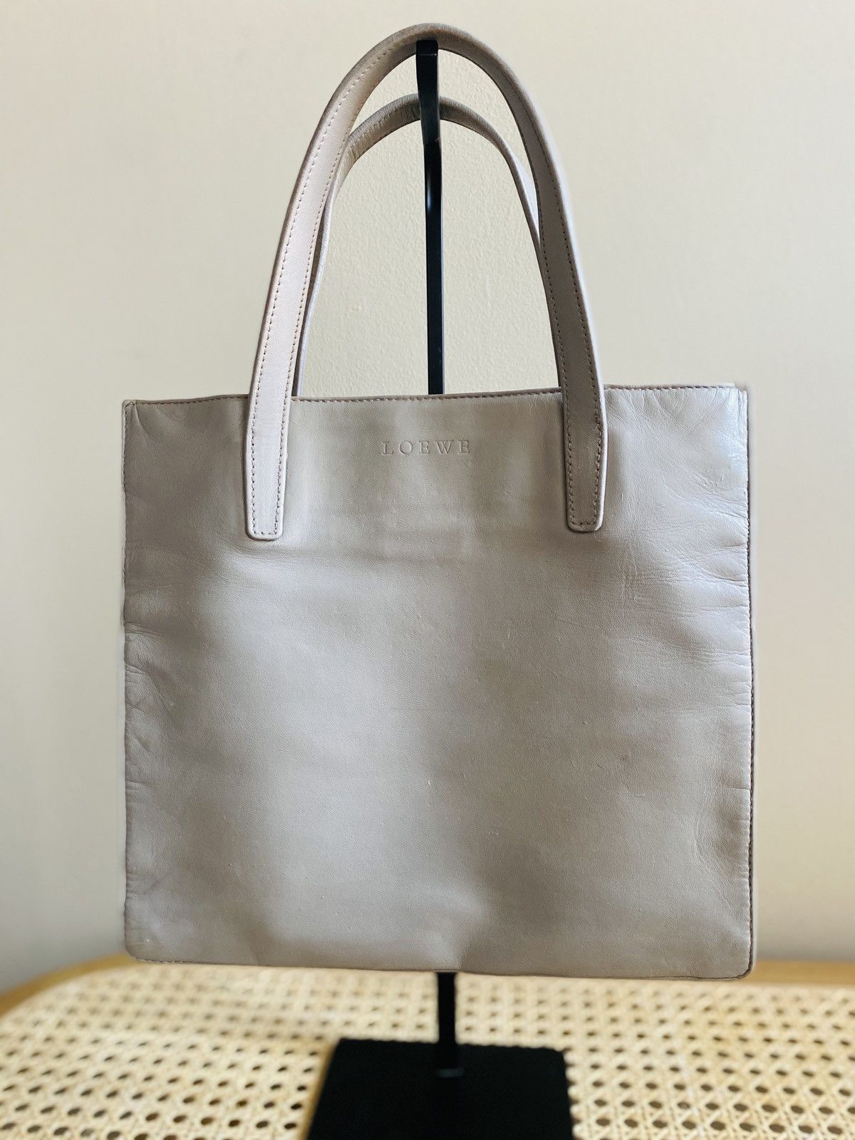 Loewe Loewe sheepskin Mini Logo tote Size ONE SIZE - 1 Thumbnail