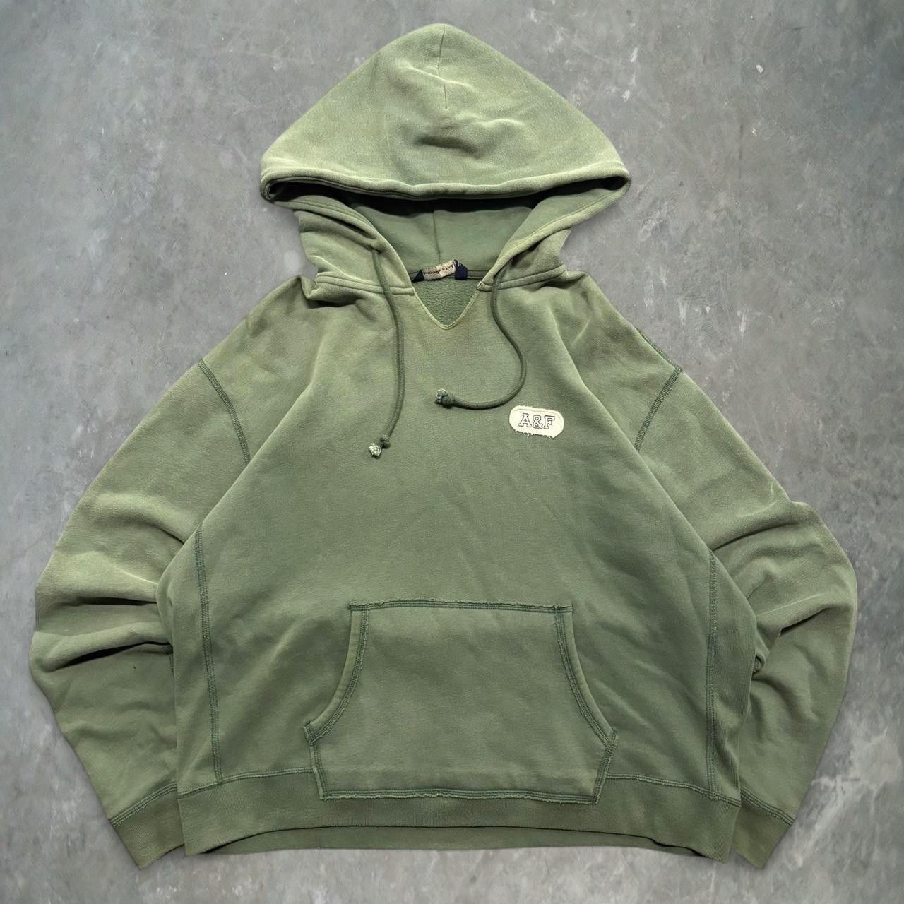 Crazy Vintage Y2K/2000s Abercrombie And Fitch Green quality Streetwear Hoodie!