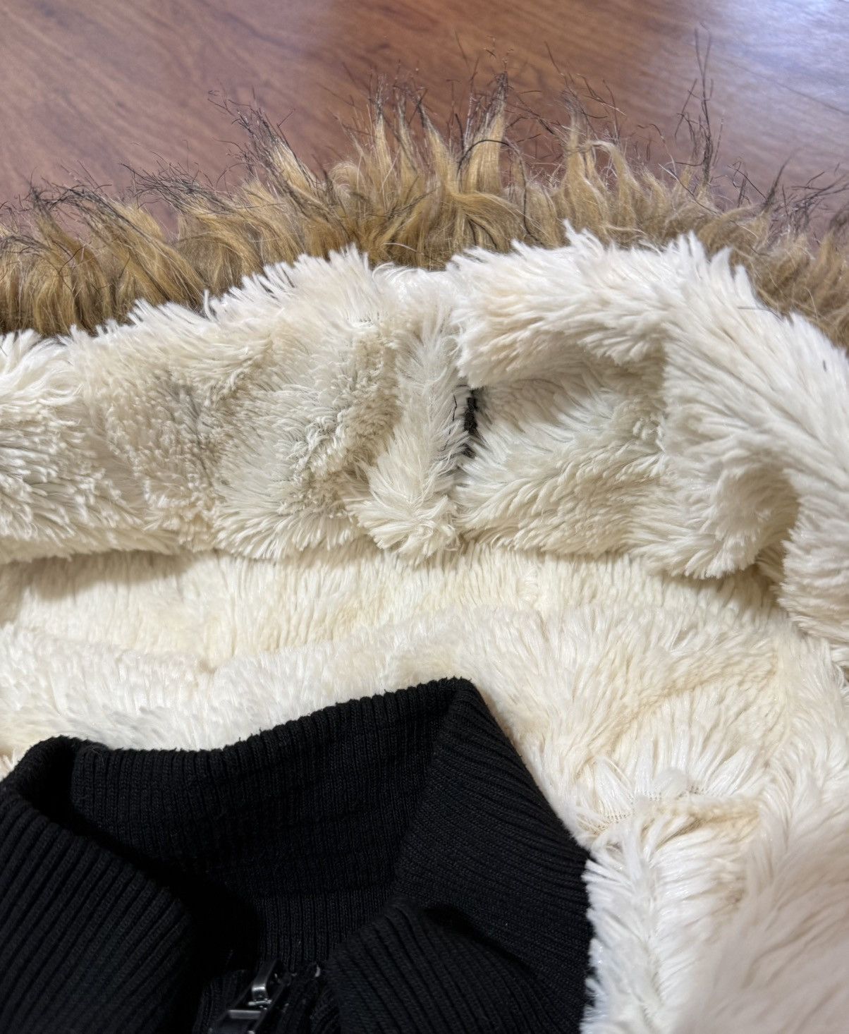 Southpole Vintage Y2K South Pole Fur Hooded Plaid Jacket Jewels Phat Size L / US 10 / IT 46 - 9 Thumbnail
