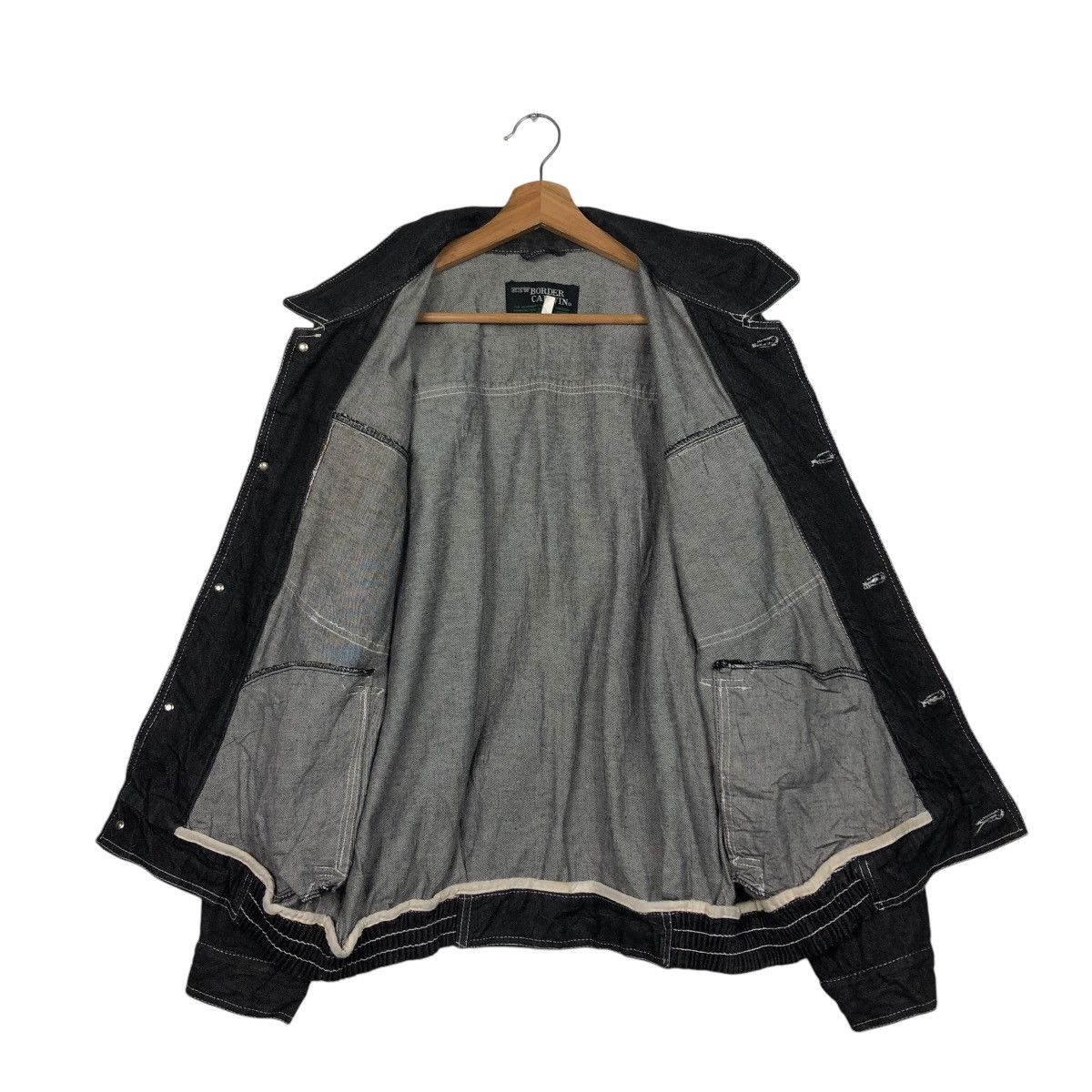 Japanese Brand 🔥VINTAGE CHORE BOMBER JACKET BORDER CARWIN ISSEY MIYAKE Size US M / EU 48-50 / 2 - 15 Thumbnail