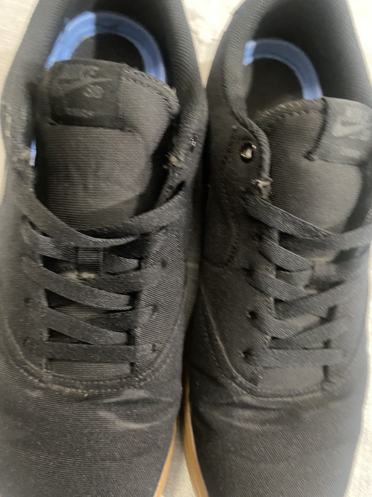 Nike Nike Mens SB Solar Check Canvas Skate Shoe Black Size US 13 / EU 46 - 6 Thumbnail