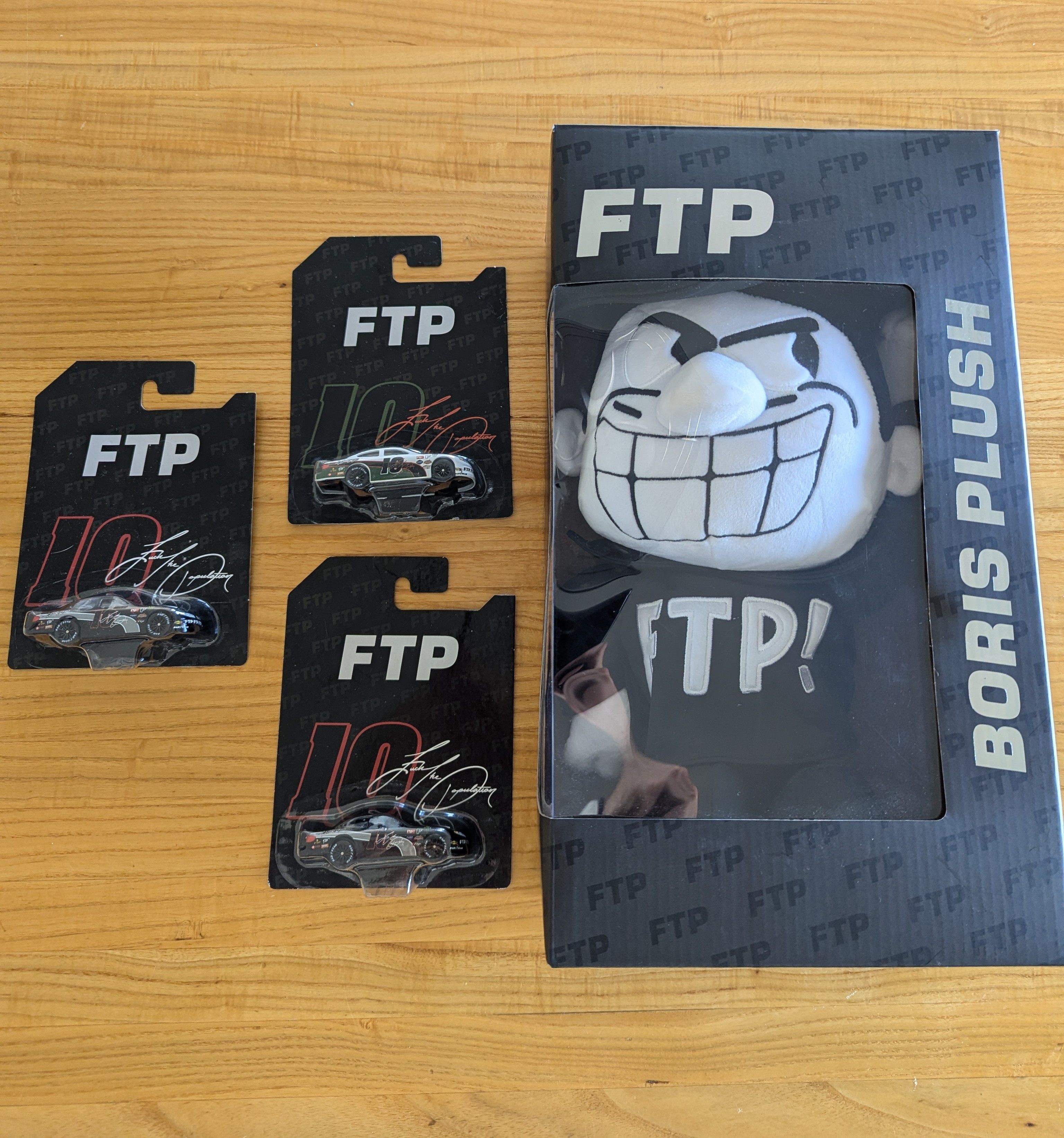 Fuck The Population FTP Boris Plush and Toy Cars Size ONE SIZE - 1 Thumbnail