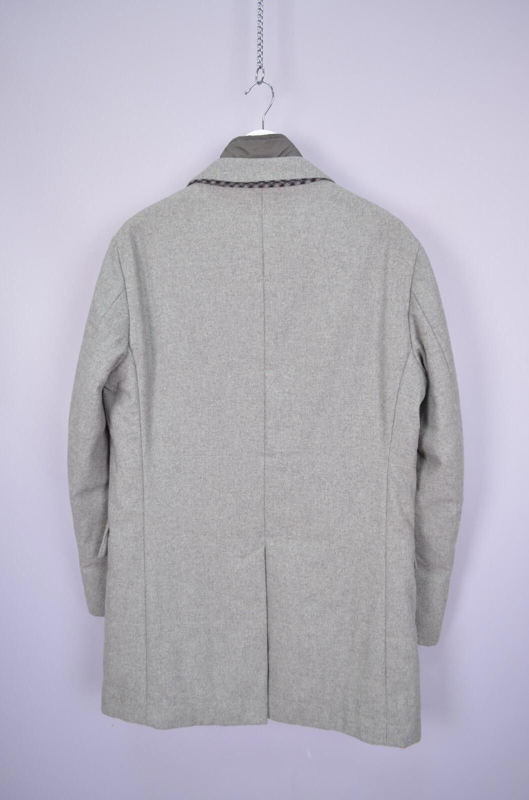 Lubiam Lubiam LBM 1911 Mens Grey Wool Coat Jacket Size 50 / M Size US M / EU 48-50 / 2 - 10 Thumbnail