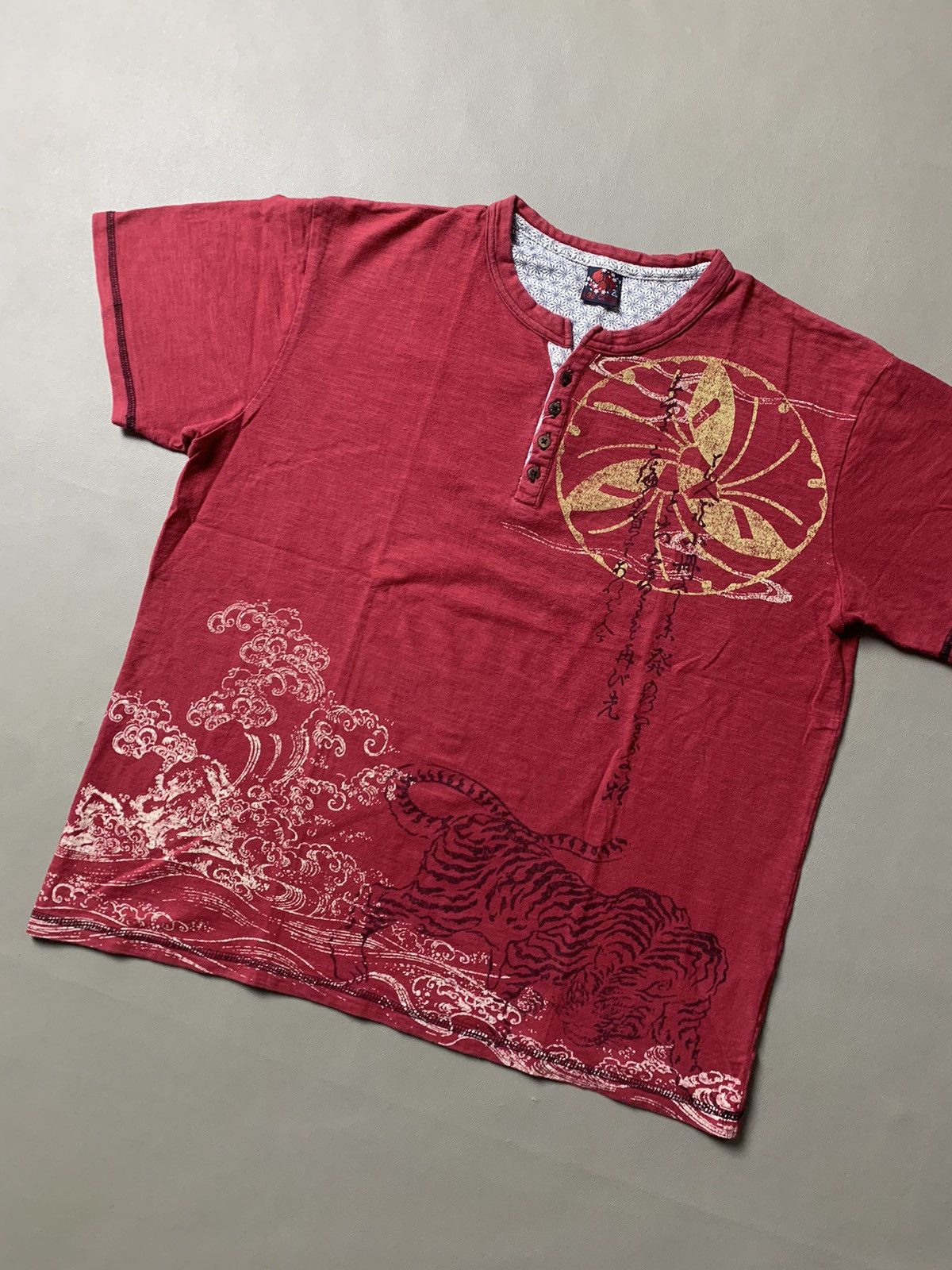 Japanese Brand Age Core Sukajan Souvenir Tiger Tshirt Size US L / EU 52-54 / 3 - 2 Thumbnail