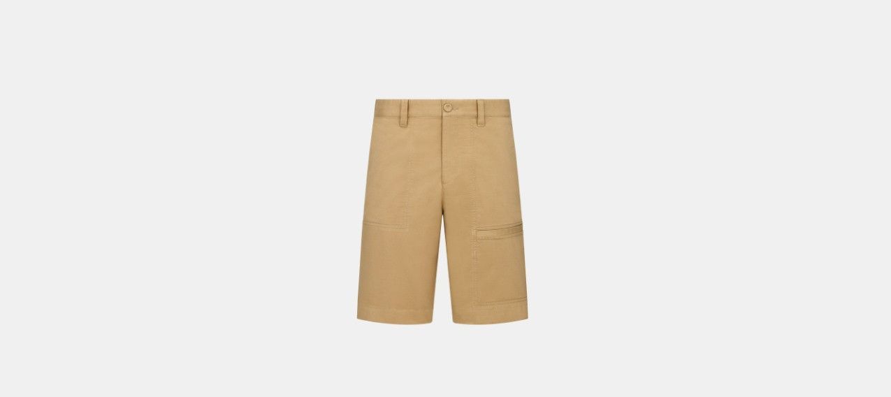 Dior DIOR TEARS Workwear Bermuda Shorts Beige Size US 34 / EU 50 - 1 Thumbnail