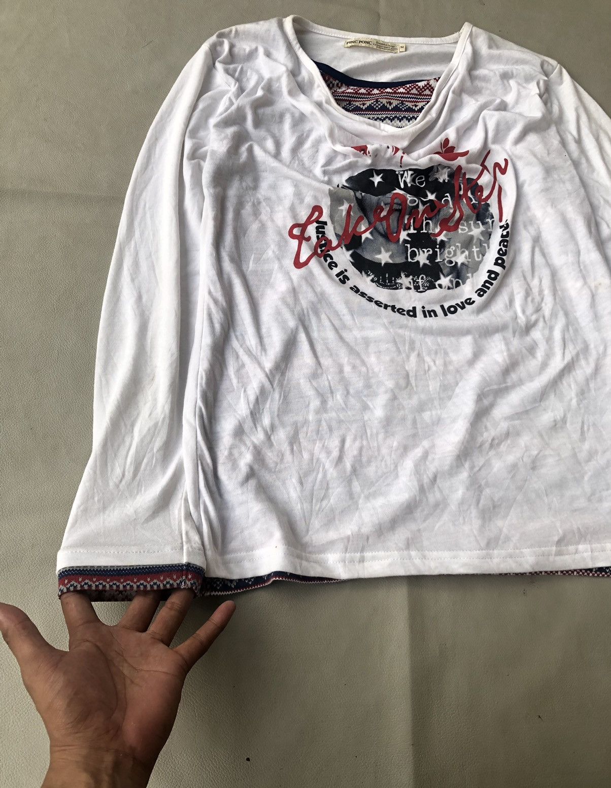 If Six Was Nine Japanese Poem Double Layer Pinc Ponc Longsleeve LGB Style Size US M / EU 48-50 / 2 - 3 Thumbnail