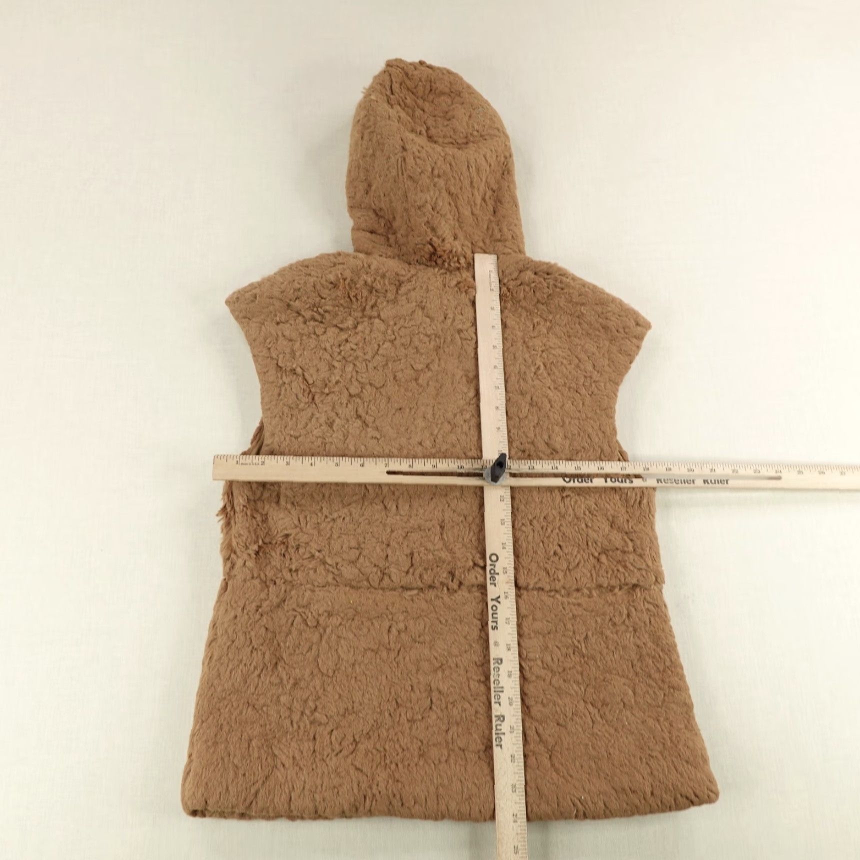 Patagonia Patagonia Vest Womens Medium Brown Lunar Frost Faux Fur Hooded Full Zip Fleece Size M / US 6-8 / IT 42-44 - 4 Thumbnail