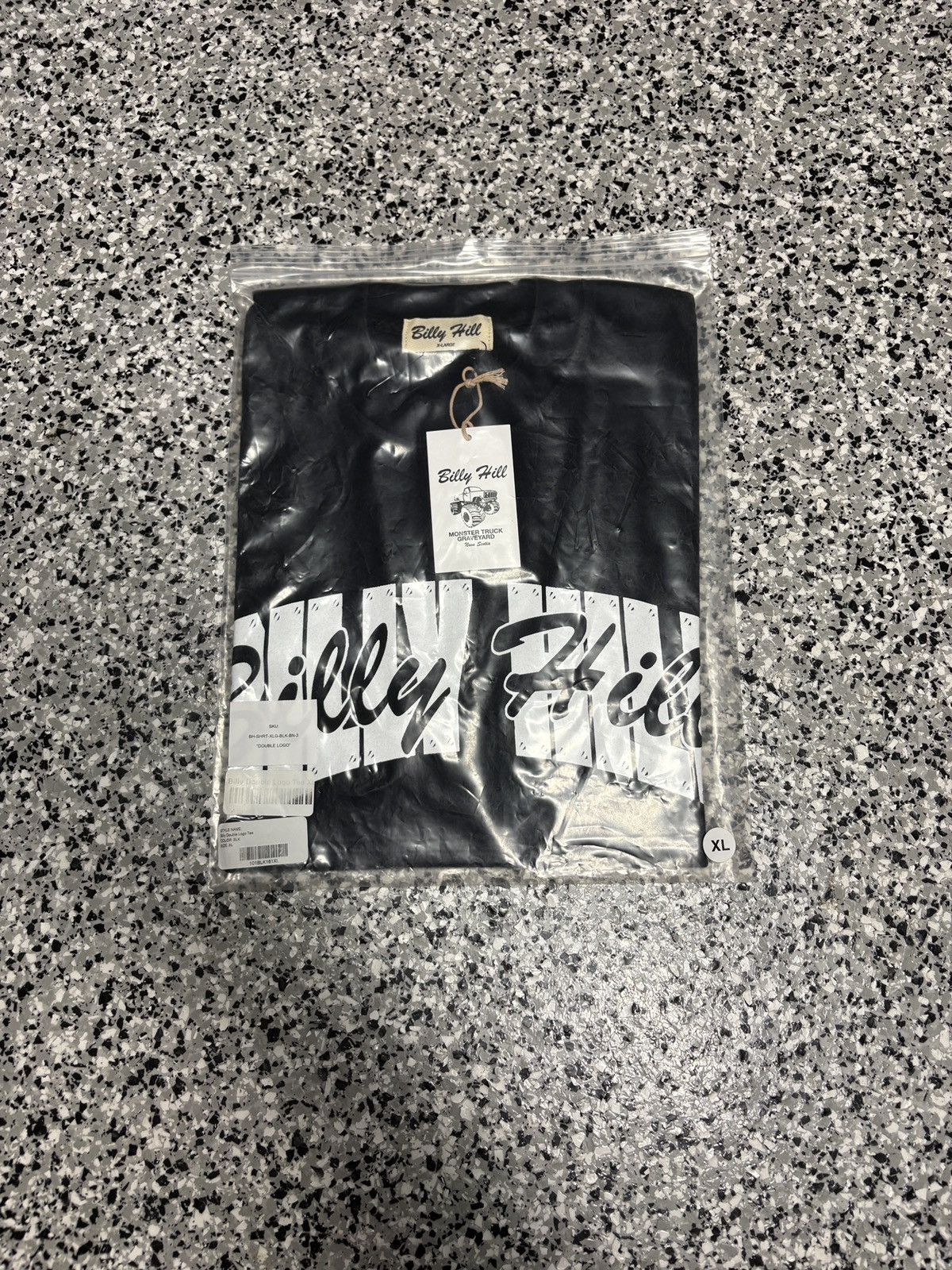 Billy Hill 2024 Billy Hill Black/White “Double Logo” T-Shirt Size XL Size US XL / EU 56 / 4 - 4 Thumbnail