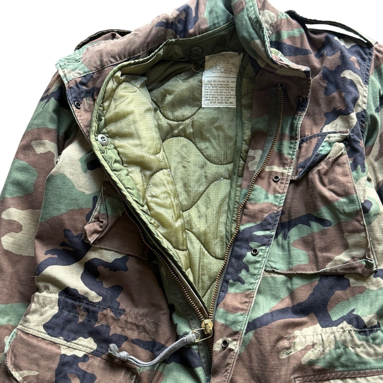 Vintage Vintage U.S. Army Cold Weather Camouflage Field Jacket Size US M / EU 48-50 / 2 - 2 Thumbnail