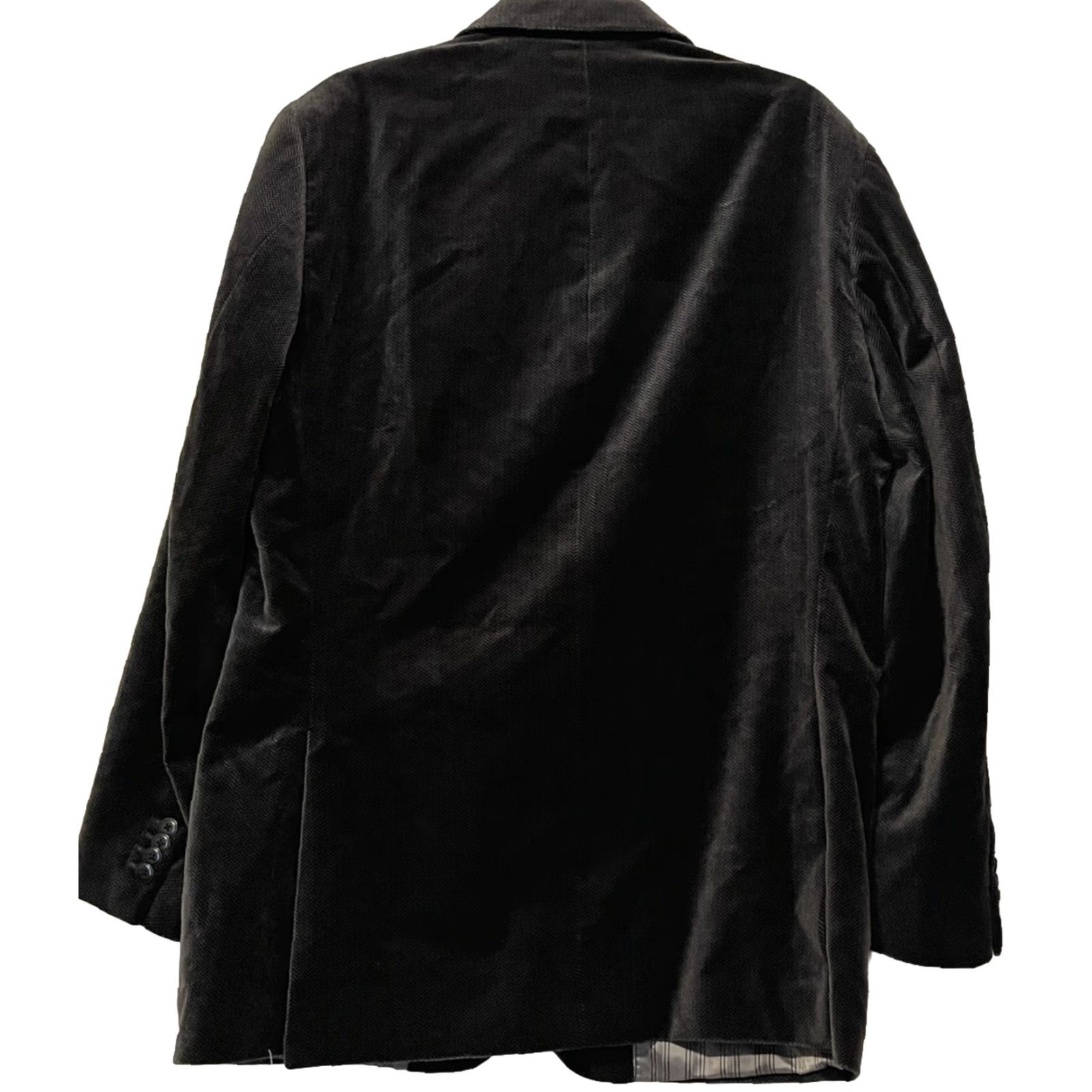 Johnston & Murphy Johnston & Murphy Sport Coat Blazer Jacket Charcoal Gray L Men Regular Cotton Notch Lapel 3-Button Front 4-Button Sleeve Dry Clean Only Size 42R - 2 Thumbnail