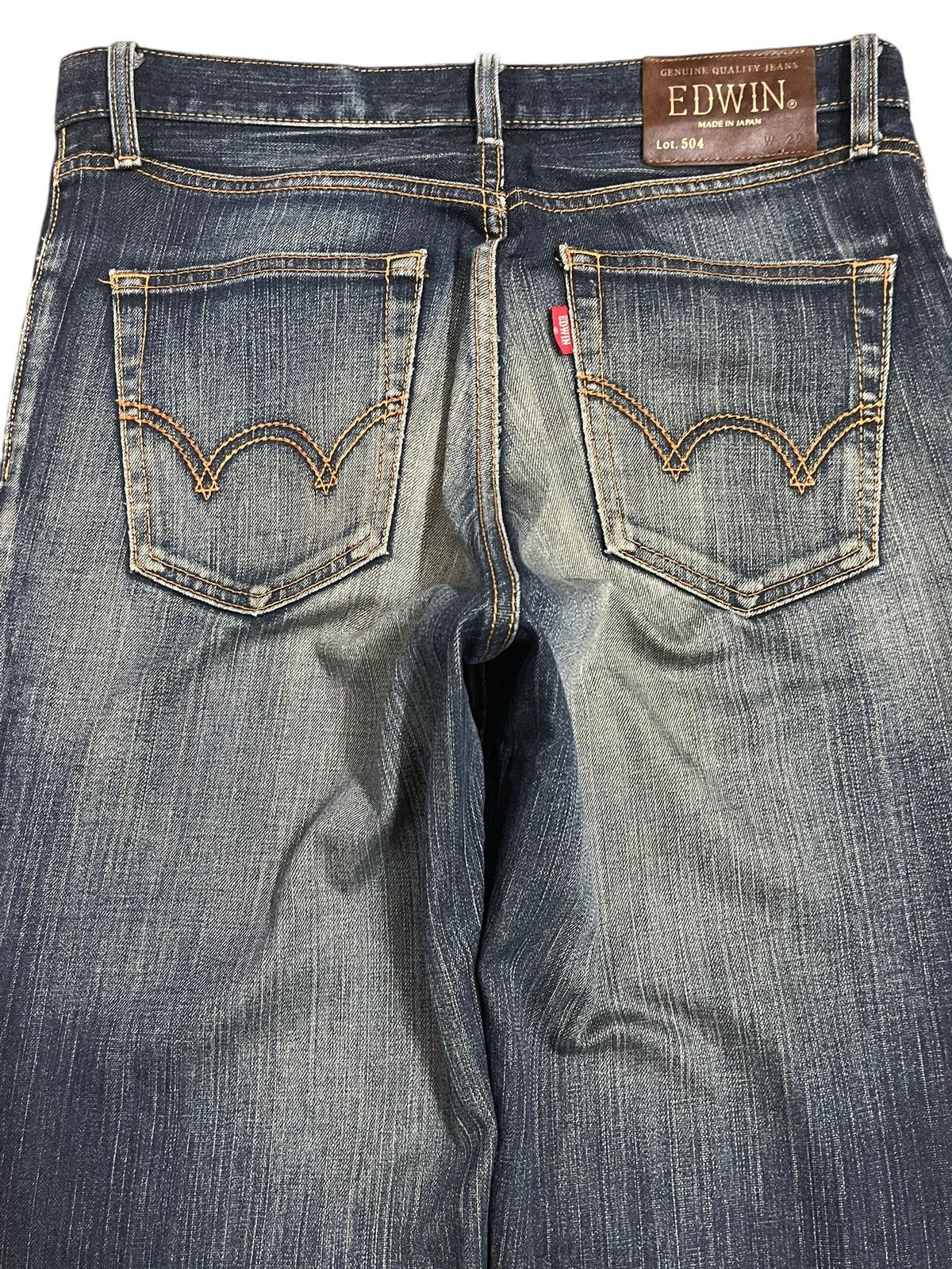 Edwin Vintage Japan Edwin 504 Blue Wash Style Distress Style Jeans Size US 32 / EU 48 - 5 Thumbnail