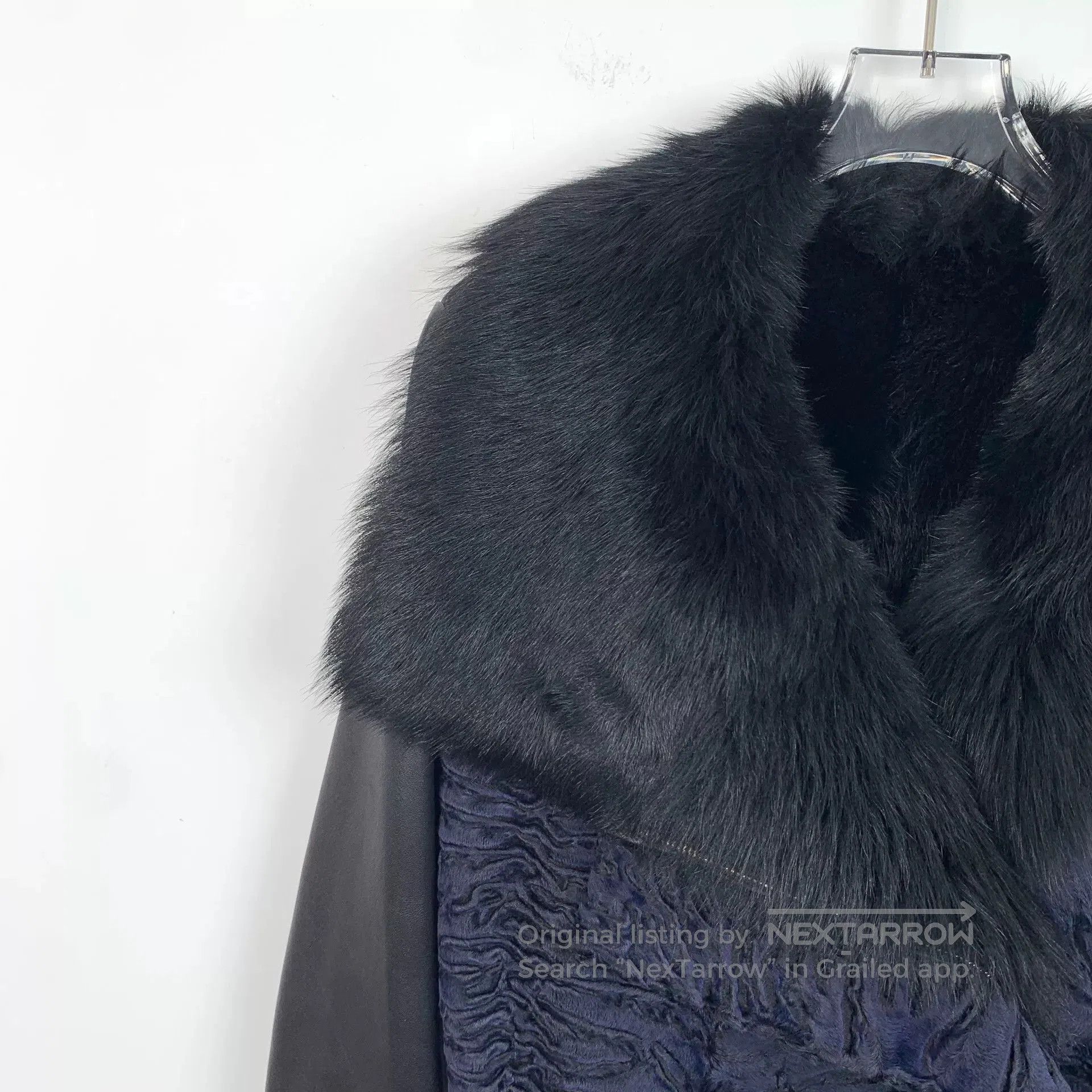 Dior christian dior black leather coat with belt. Size US XXS / EU 40 - 3 Thumbnail