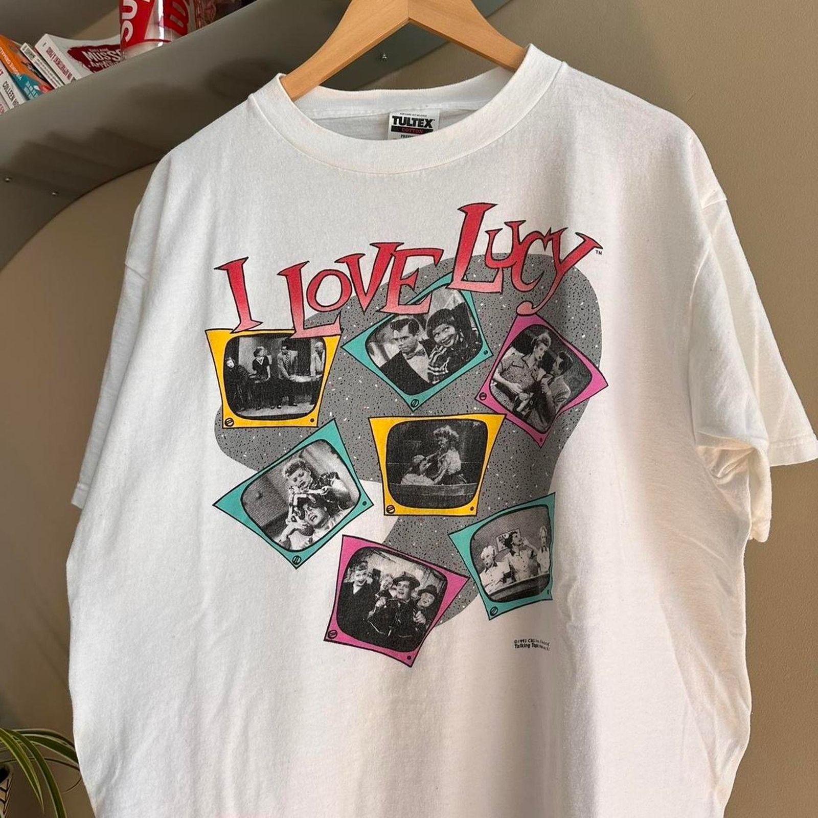 Tultex × Vintage Vintage 1992 I love Lucy Shirt Size US XL / EU 56 / 4 - 2 Thumbnail