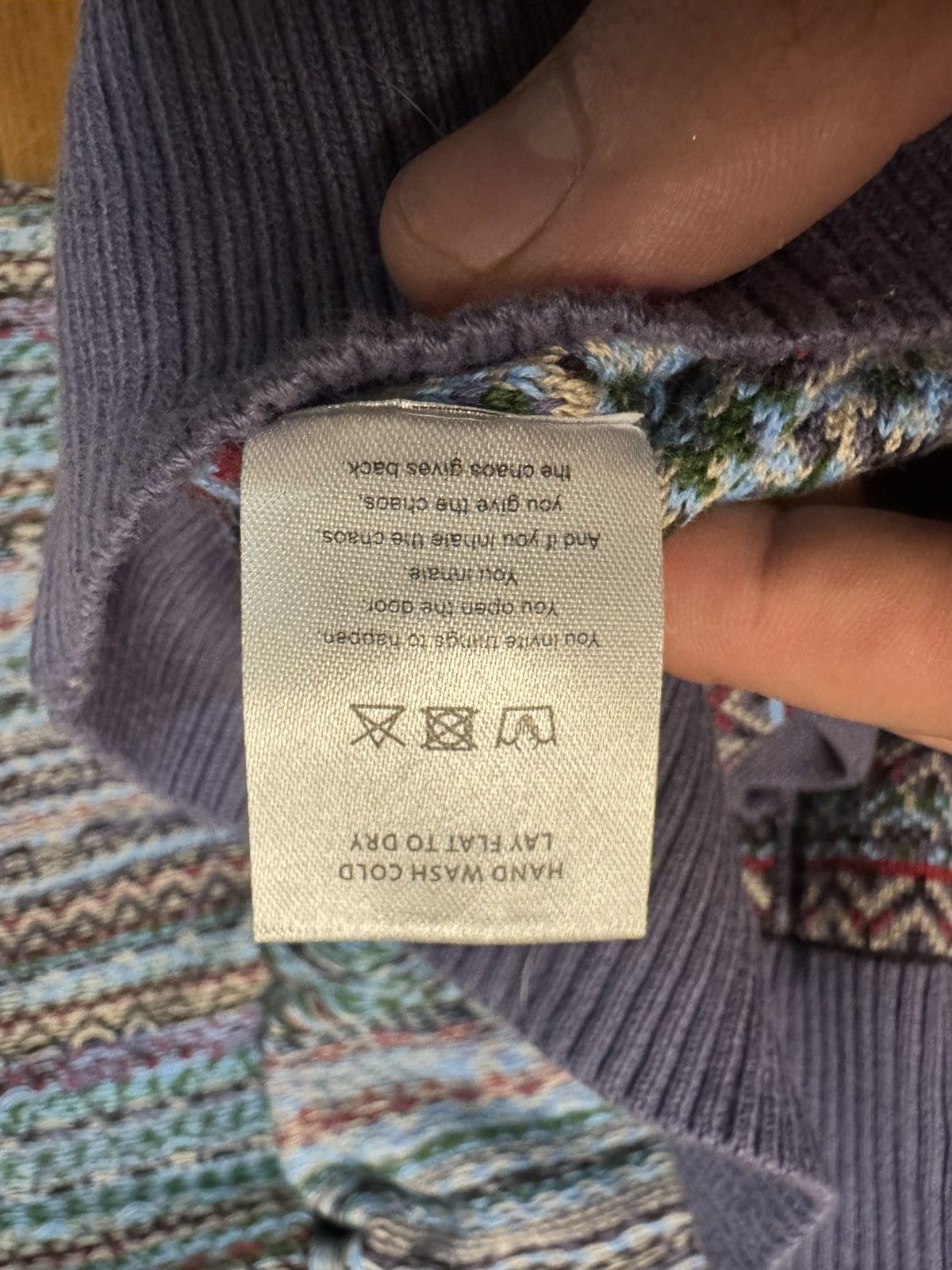 Fucking Awesome Instarsia Knit Cardigan Size US L / EU 52-54 / 3 - 3 Thumbnail