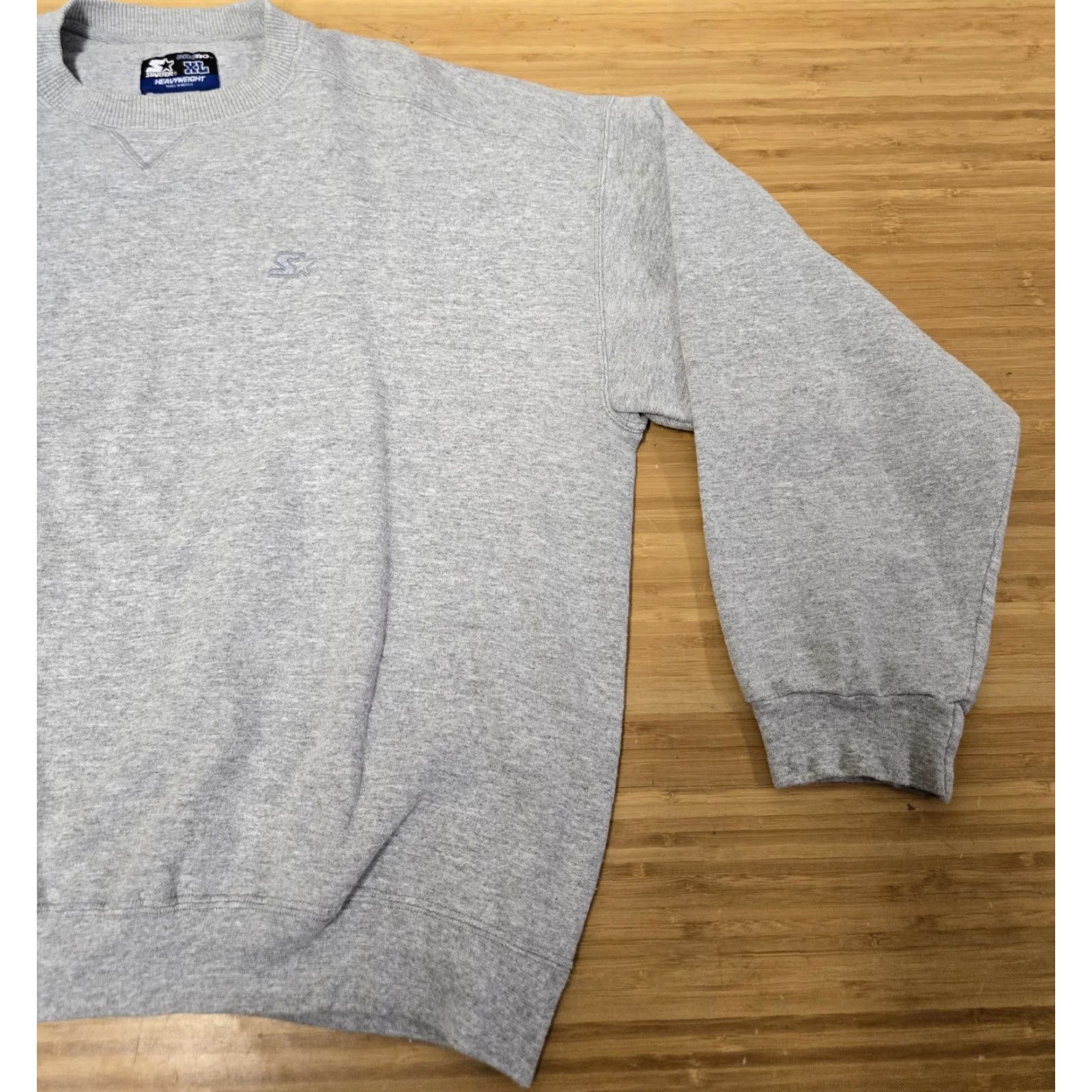 Starter Starter Sweatshirt Mens XL Gray Pro 30 Heavyweight Crewneck Pullover Embroidered Size US XL / EU 56 / 4 - 2 Thumbnail