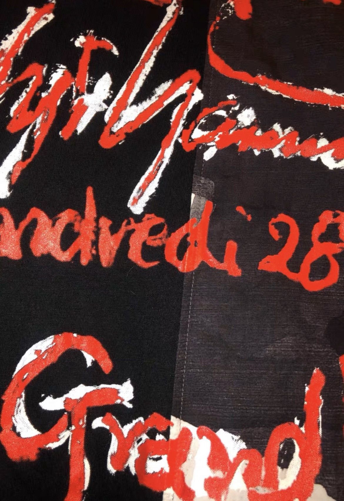 Yohji Yamamoto Yohji Yamamoto Black Scandal 19ss Printed Long Shirt-2505 Size US L / EU 52-54 / 3 - 4 Thumbnail