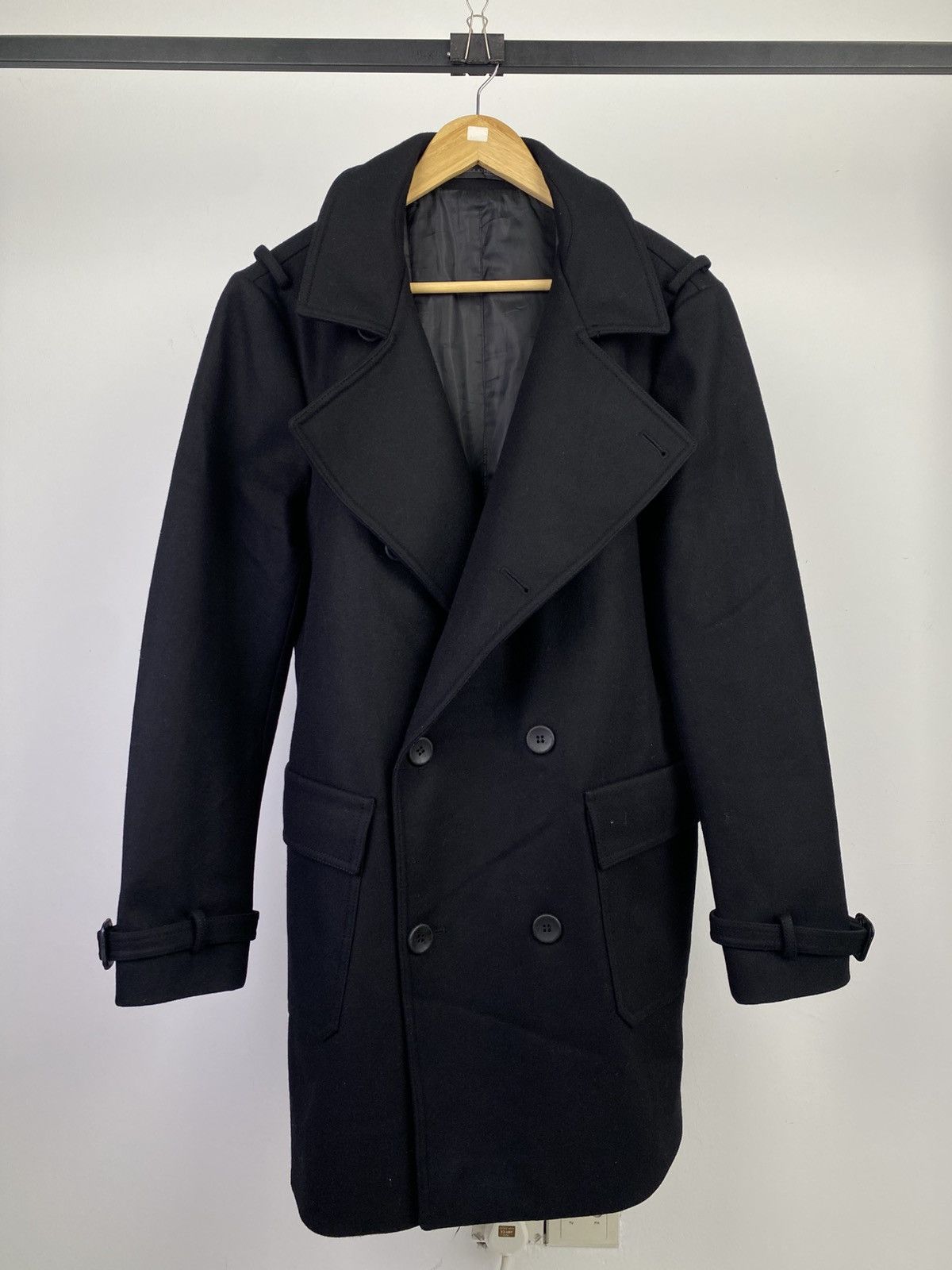 Wooyoungmi Wooyoungmi Solid Homme Double Breast Wool Coat Size US L / EU 52-54 / 3 - 1 Thumbnail