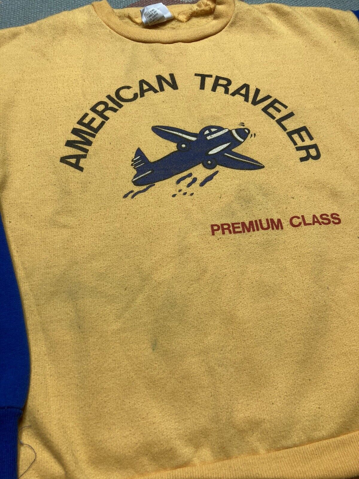 Vintage VTG sweatshirt American traveler plane youth M baby tee Size S / US 4 / IT 40 - 4 Thumbnail
