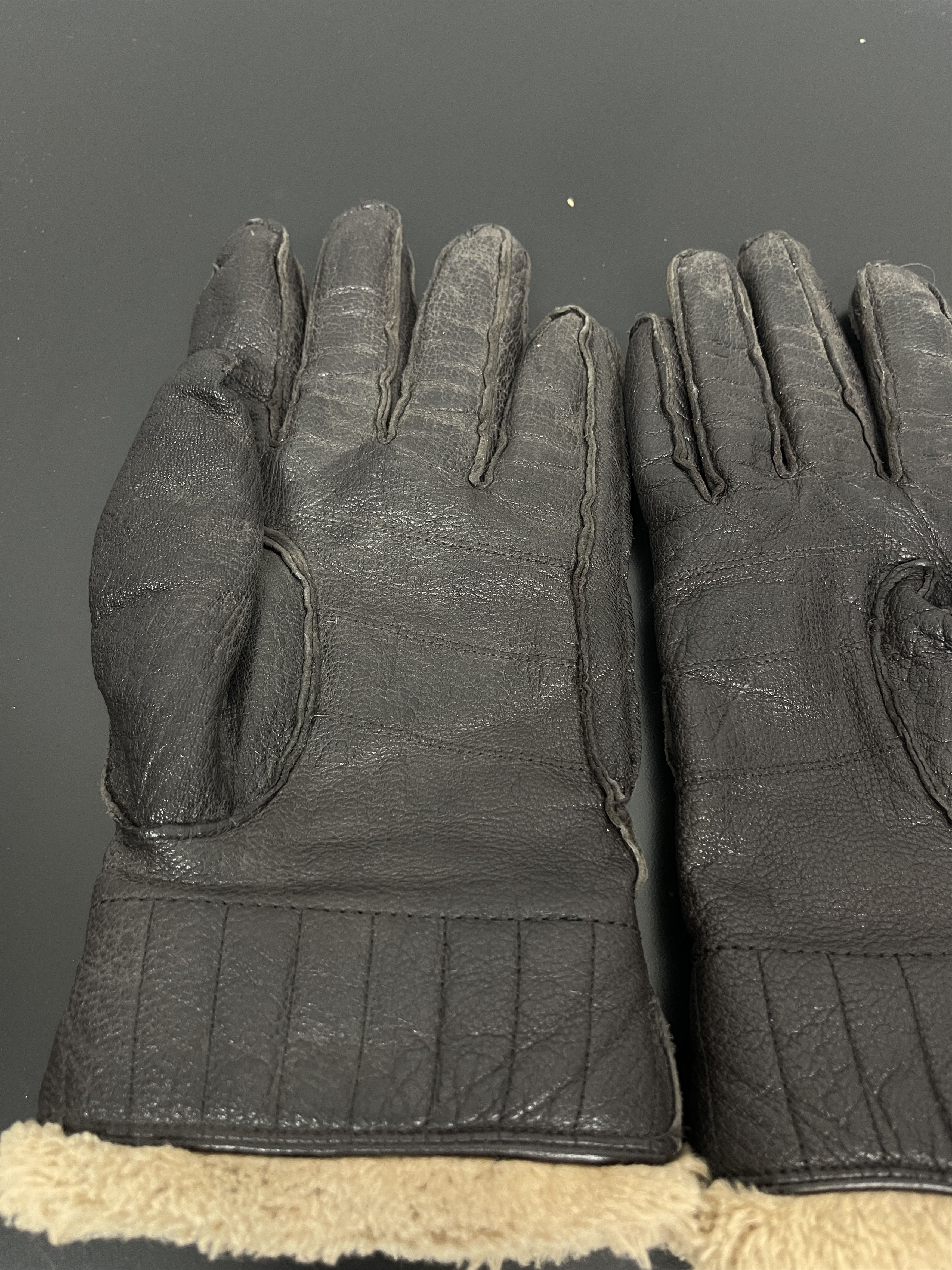 Barbour Barbour leather gloves XL black Textured Size ONE SIZE - 4 Thumbnail
