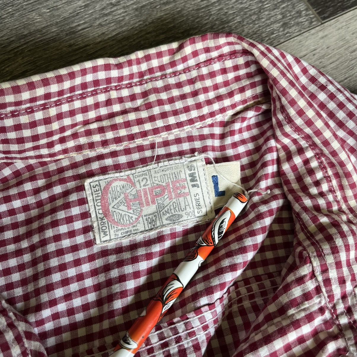 Japanese Brand × Vintage Vintage 1980s Chipie Brand Plaid Western Button Up Shirt Size US L / EU 52-54 / 3 - 7 Thumbnail