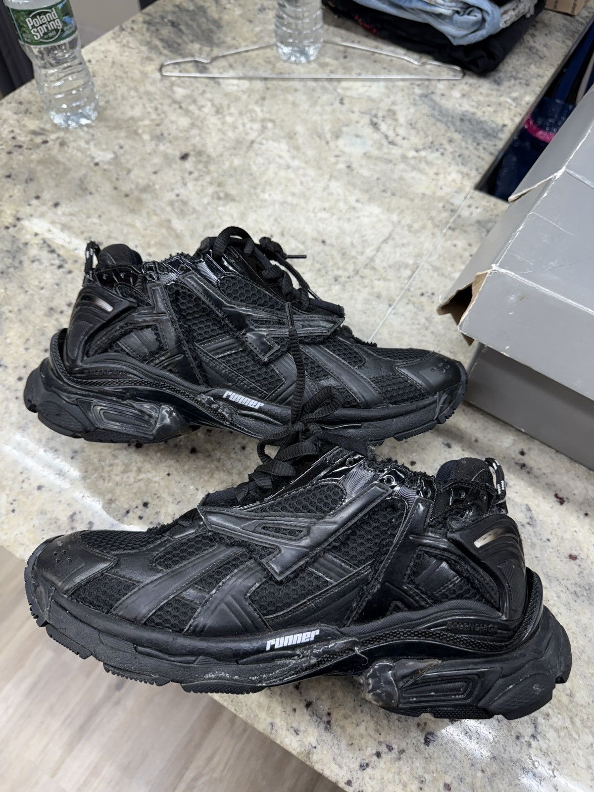 Balenciaga Balenciaga Black Track Runners Size US 9 / EU 42 - 1 Thumbnail