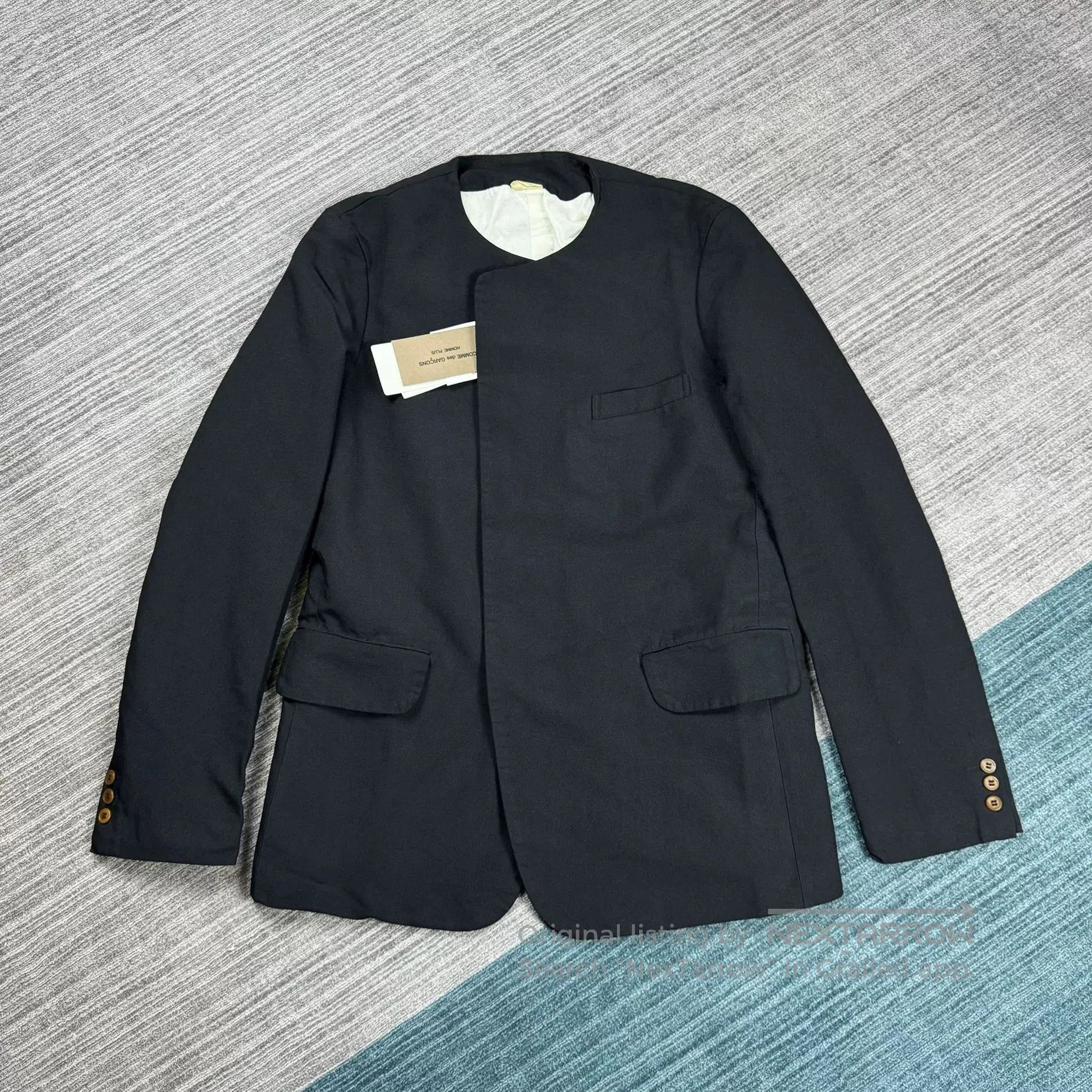 Comme des Garcons CDG Homme Plus Collarless Short Jacket. Size US M / EU 48-50 / 2 - 1 Thumbnail