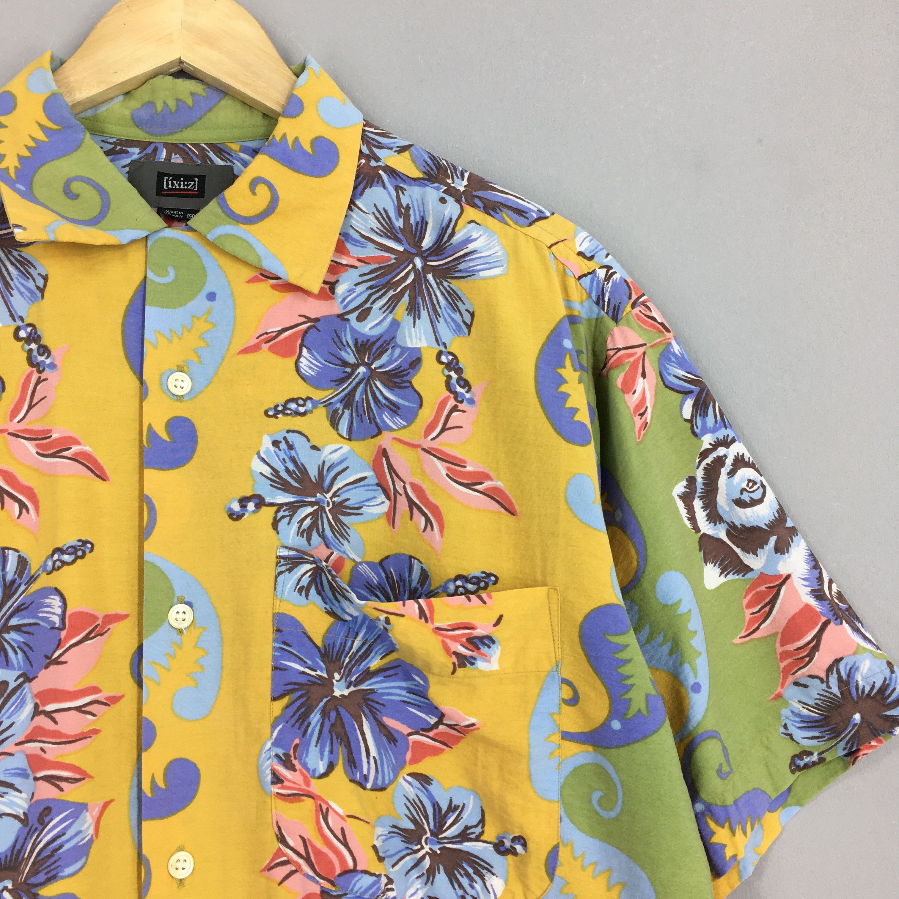 Vintage Vintage Flower Hibiscus Hawaiian Aloha Wear Shirt Medium Size US M / EU 48-50 / 2 - 2 Thumbnail
