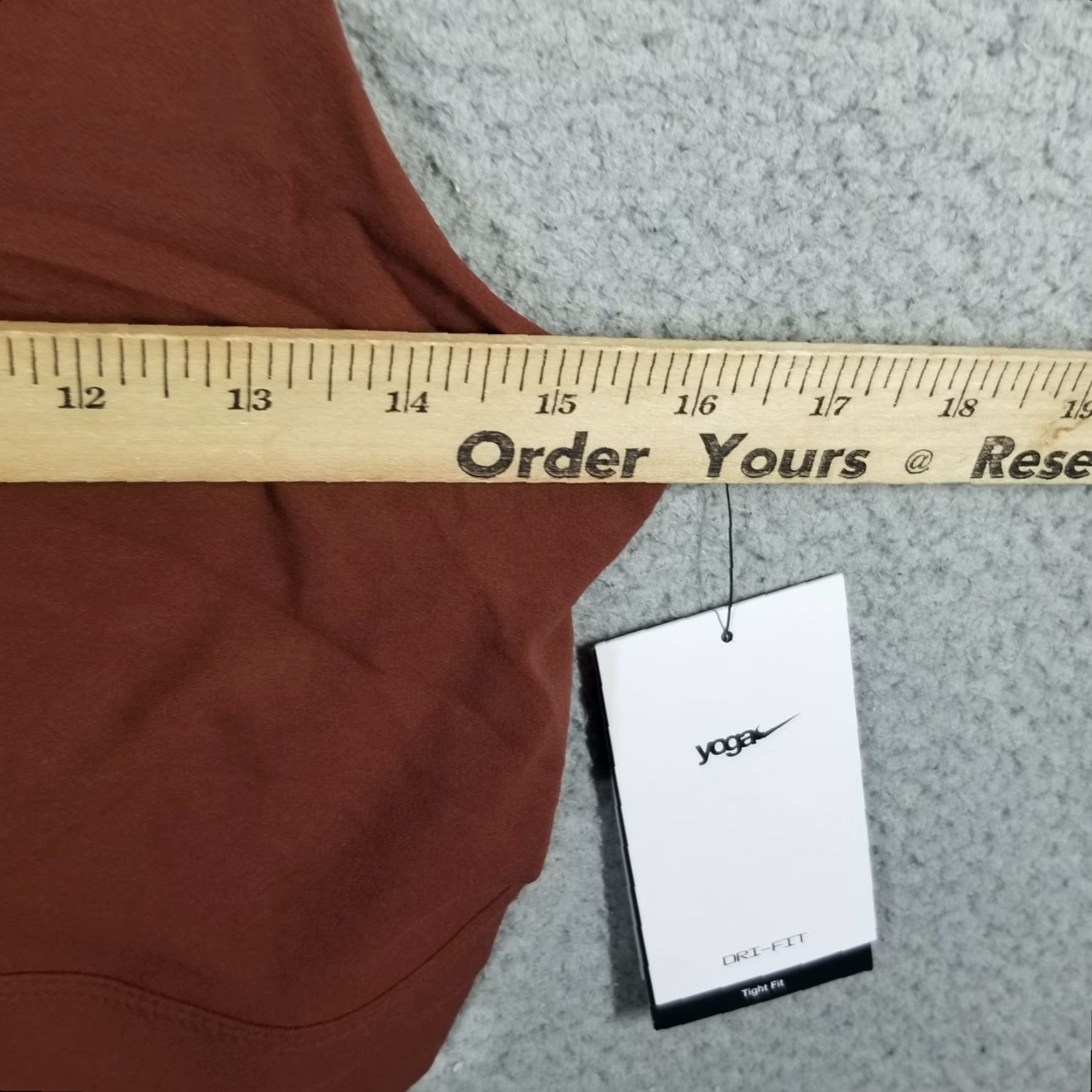Nike Nike Women's Yoga Luxe Crop Tank Top Large Brown Activewear Cropped 2010s Women's Size L / US 10 / IT 46 - 7 Thumbnail