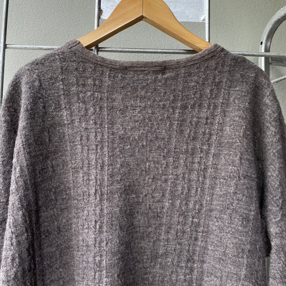 Zucca ZUCCA Brown Textured Knit Pullover Sweater Size M / US 6-8 / IT 42-44 - 12 Thumbnail
