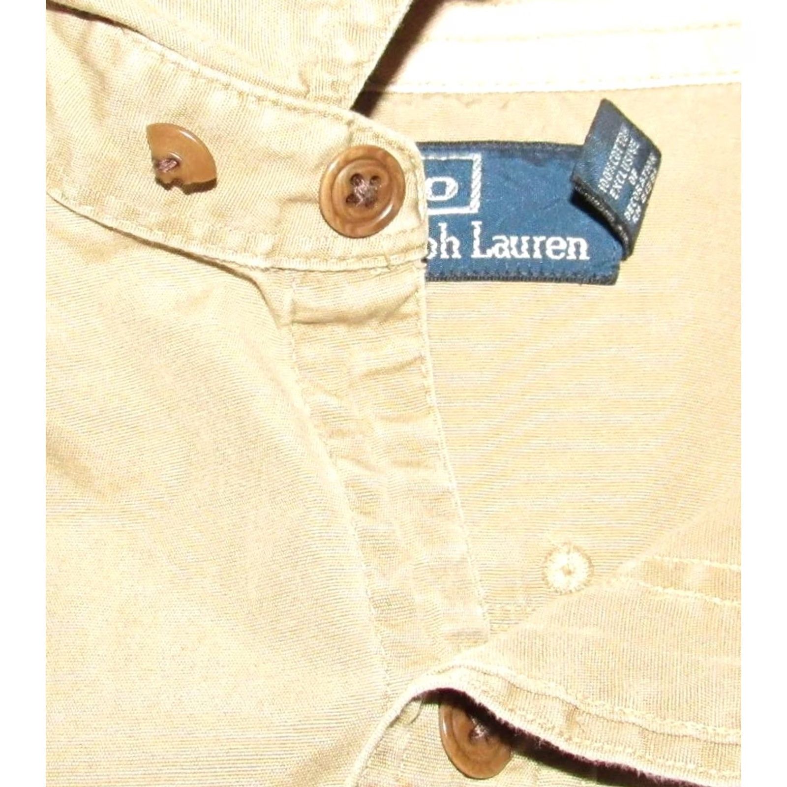 Ralph Lauren Vtg Polo RALPH LAUREN 67th Tournament Long Sleeve Button Down Shirt XL Men Shirt Khaki Womens Mens 90s Size US XL / EU 56 / 4 - 4 Thumbnail