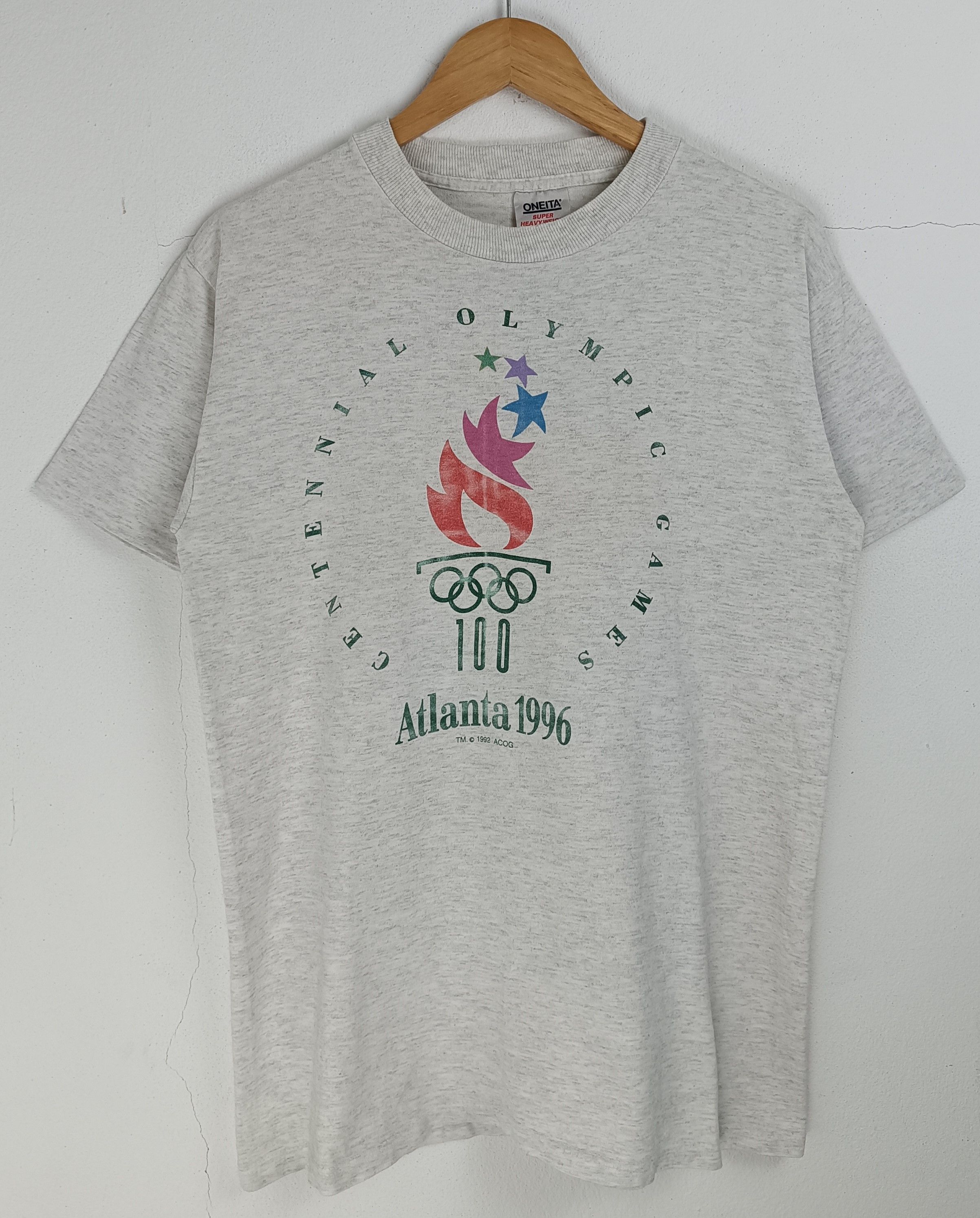 USA Olympics VINTAGE 90'S ATLANTA 1996 CENTENNIAL GAMES SPORTS NBA FIFA Size US M / EU 48-50 / 2 - 3 Thumbnail