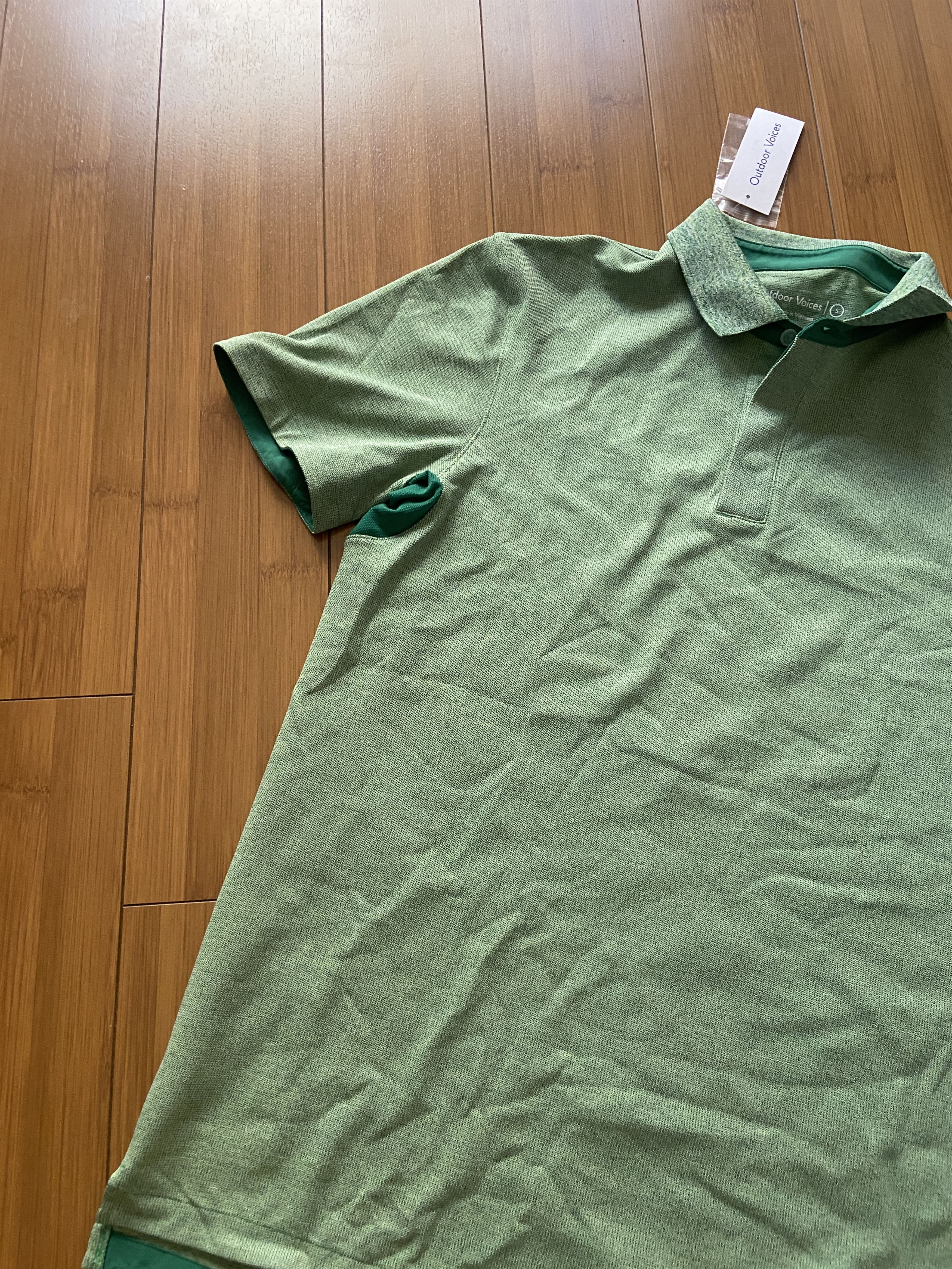 Outdoor Voices Outdoor Voices Green Polo Golf Casual Active Shirt Mens S Size US S / EU 44-46 / 1 - 2 Thumbnail