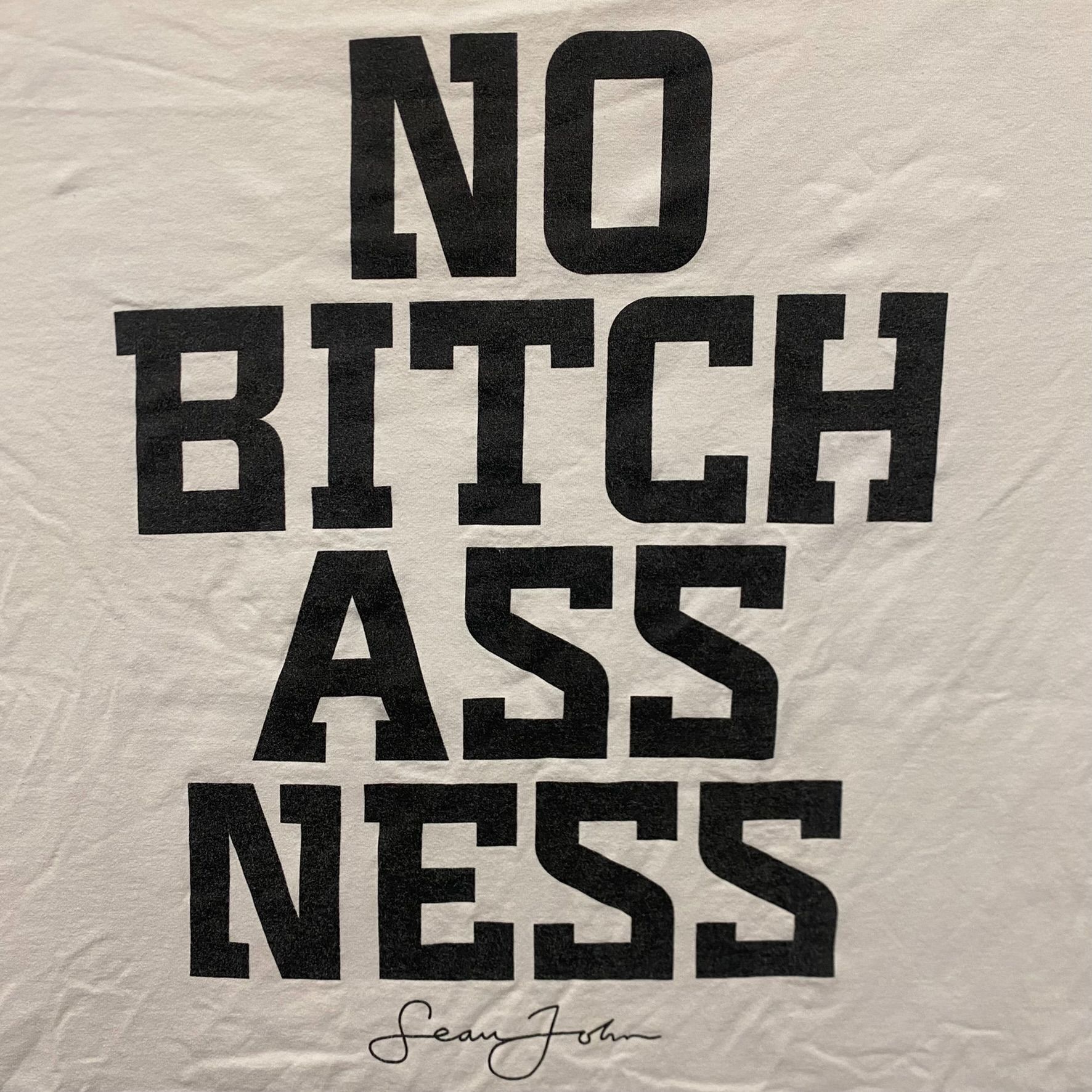 Vintage 90s Sean John Shirt Diddy Bitch Humor Drill Rap Tee