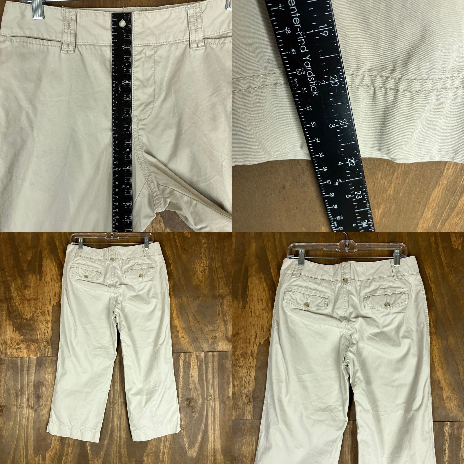 Eddie Bauer Eddie Bauer Womens Pants Tan Mid Rise Vashon Fit Capri 100% Cotton 8 Size 24" / US 00 / IT 34 - 8 Thumbnail