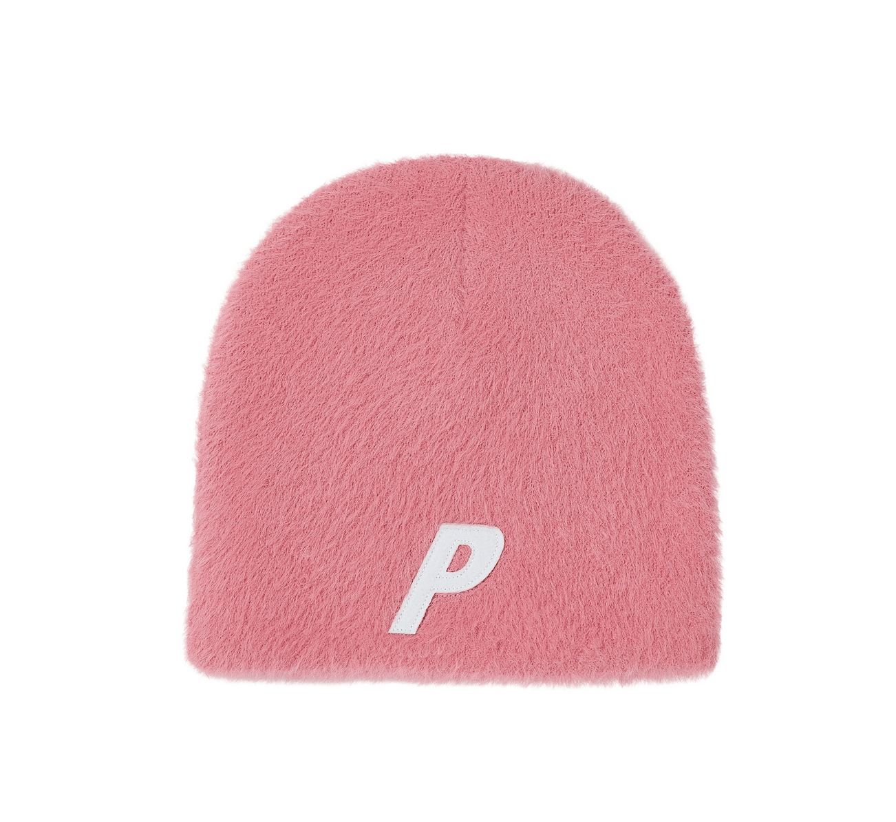 Palace Skateboards Faux Mohair P Nein Cuff Beanie in Pink