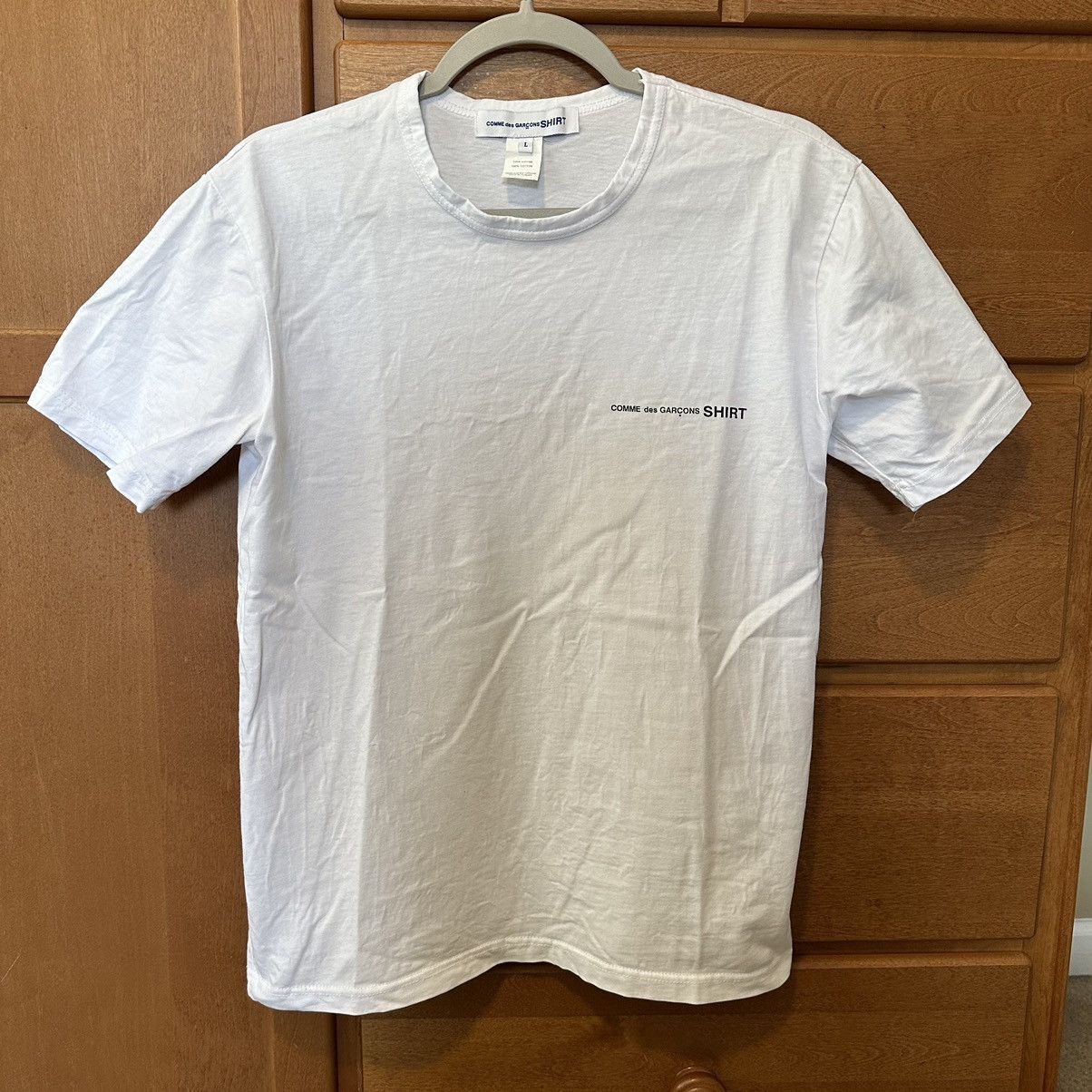 Comme des Garcons × Comme des Garcons SHIRT COMME Des GARCONS Logo White T Shirt Size US M / EU 48-50 / 2 - 1 Thumbnail
