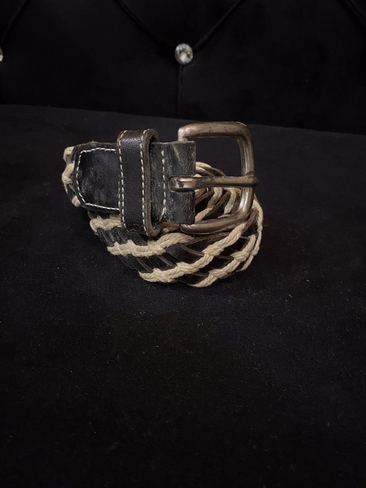 Japanese Brand Japanese Brand Braided Leather Buckle Belt Size ONE SIZE - 2 Thumbnail
