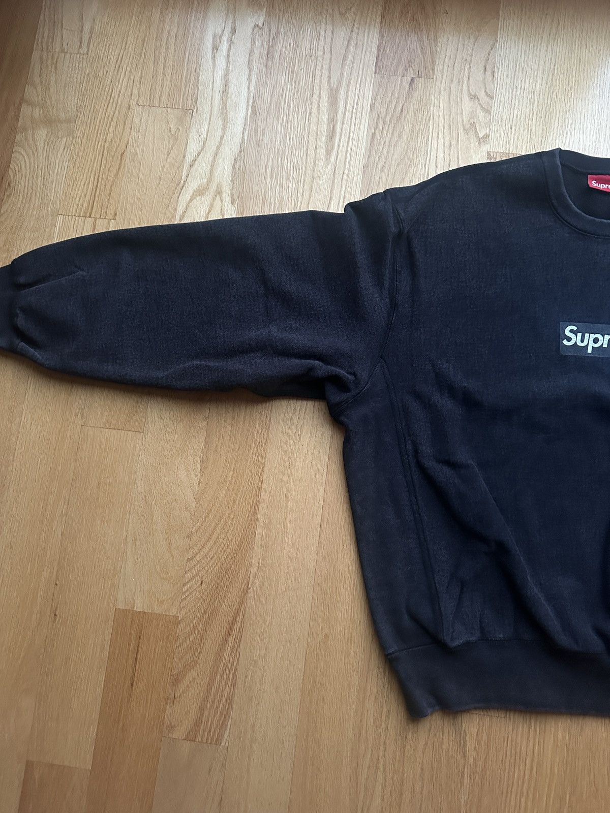Supreme Supreme Box Logo Washed Crewneck Black XL BOGO SS25 IN 
