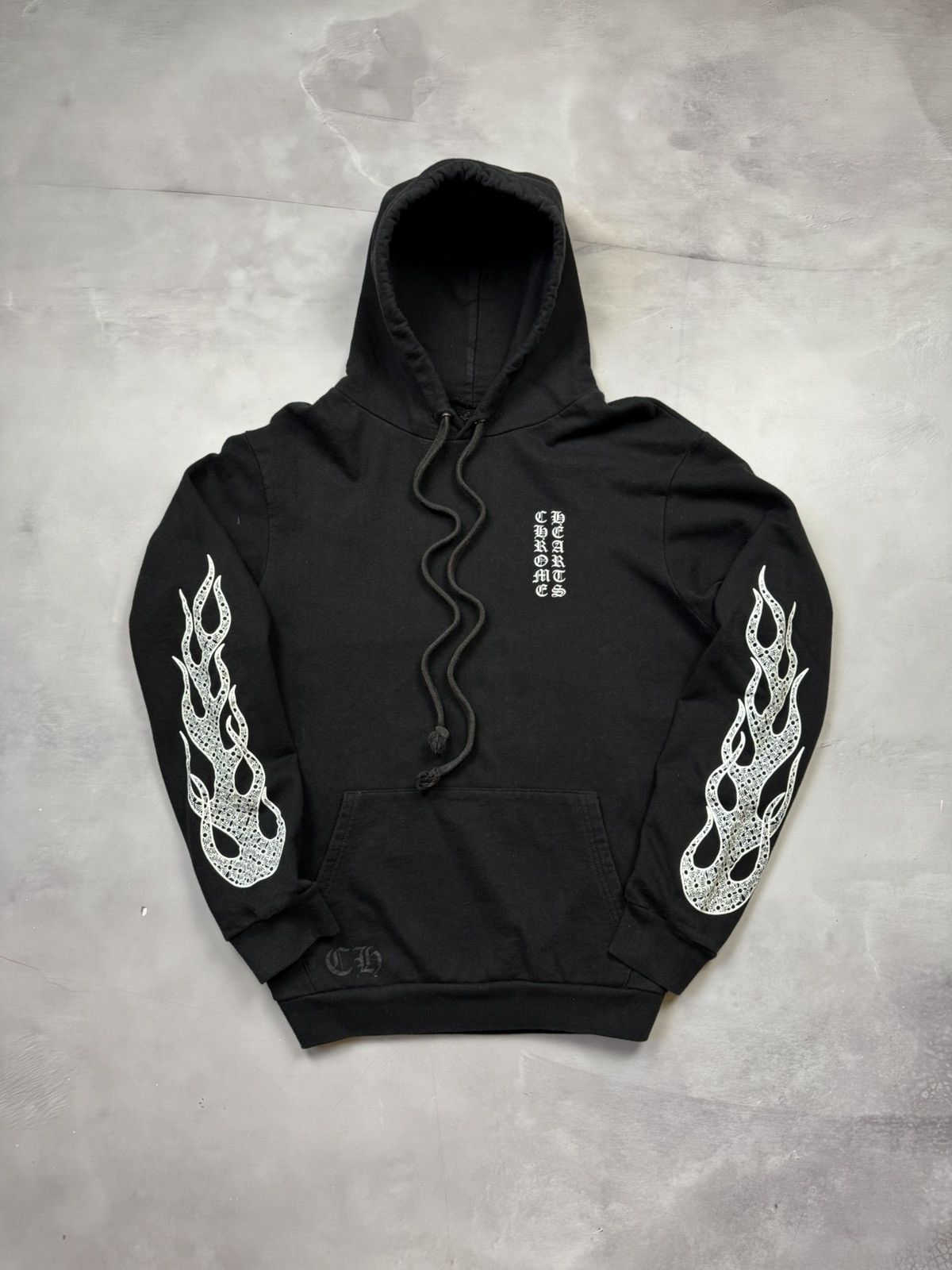 Chrome Hearts Chrome Hearts Flame Sleeve Hoodie(Black/L) Size US L / EU 52-54 / 3 - 1 Thumbnail