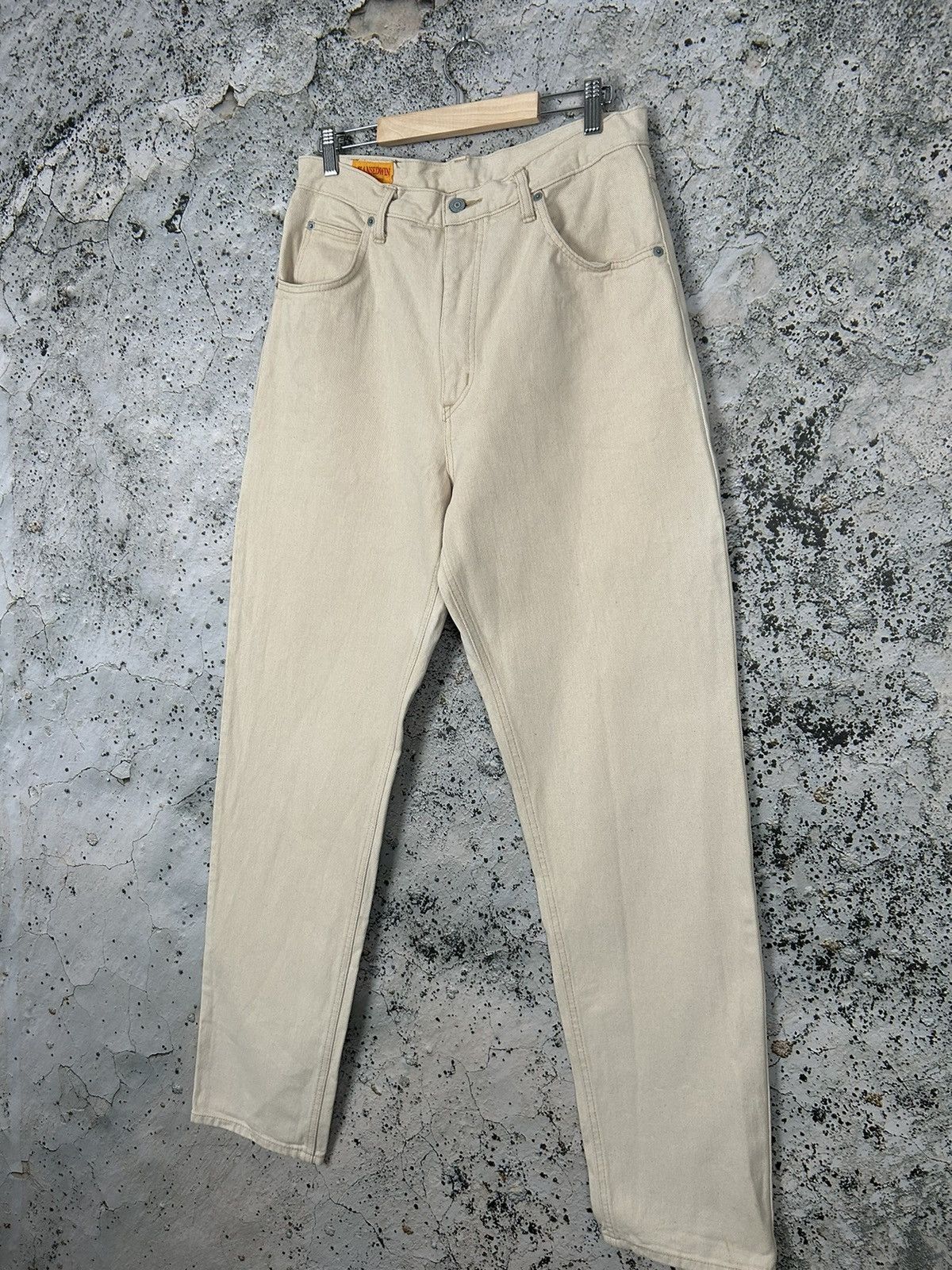 Edwin Vintage Edwin Made in Japan Beige Denim Pants Jeans Size US 34 / EU 50 - 2 Thumbnail