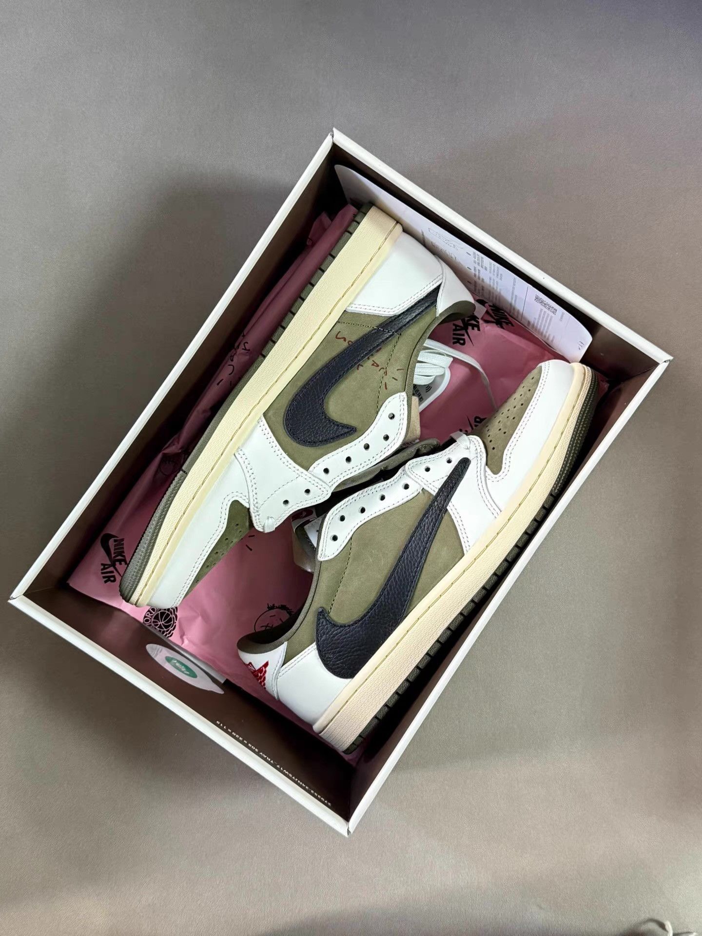 Nike Travis Scott Air Jordan 1 Reverse Hook 8.0 Ｑ20 Size US 8 / EU 41 - 2 Thumbnail