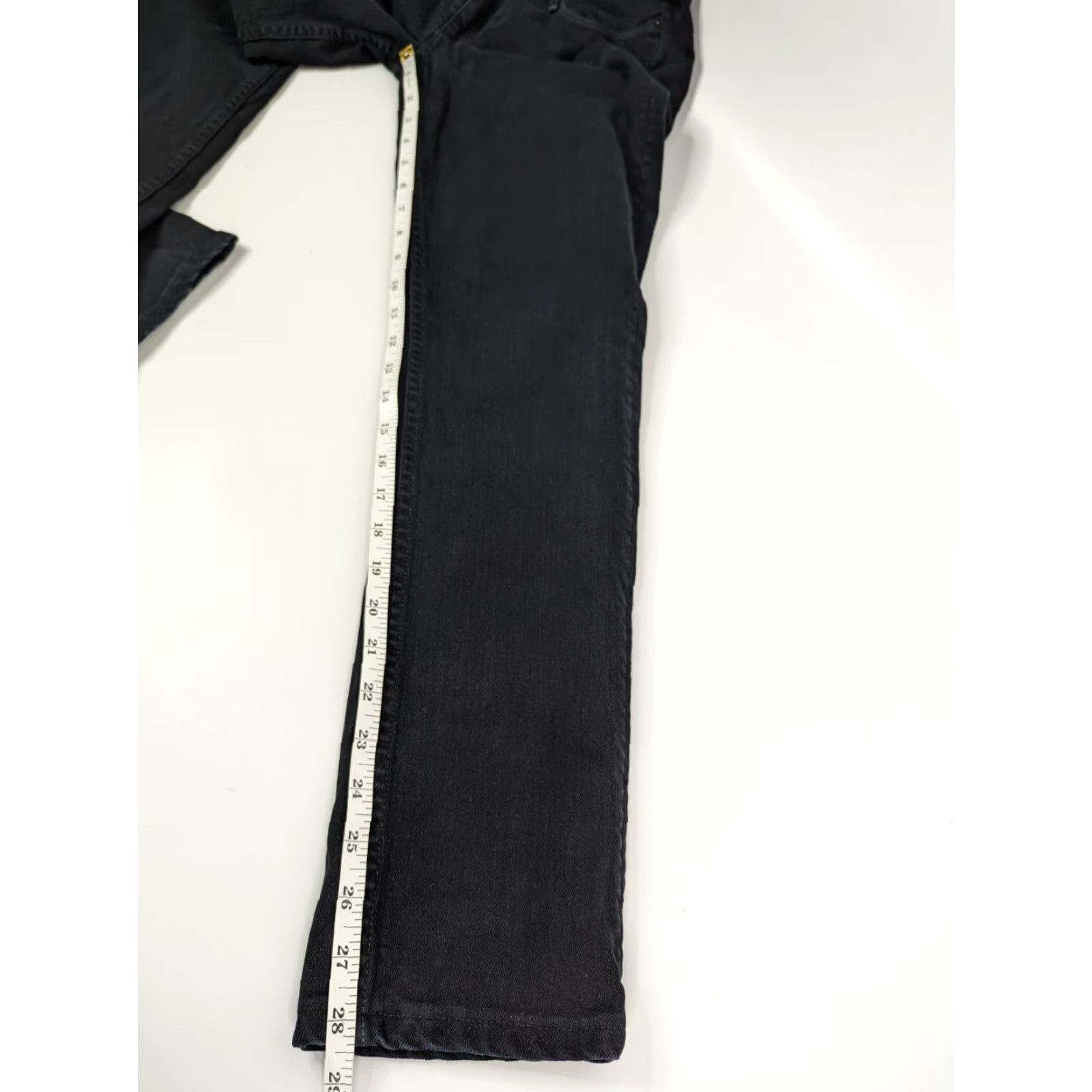 Vintage VINTAGE EARNEST SEWN Women's Jeans Size 28 Black Denim Low Rise Straight USA Size 28" / US 6 / IT 42 - 6 Thumbnail